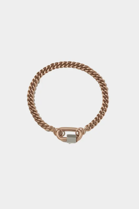 Heavy Curb Chain Bracelet, Yellow Gold made by Kick Pleat