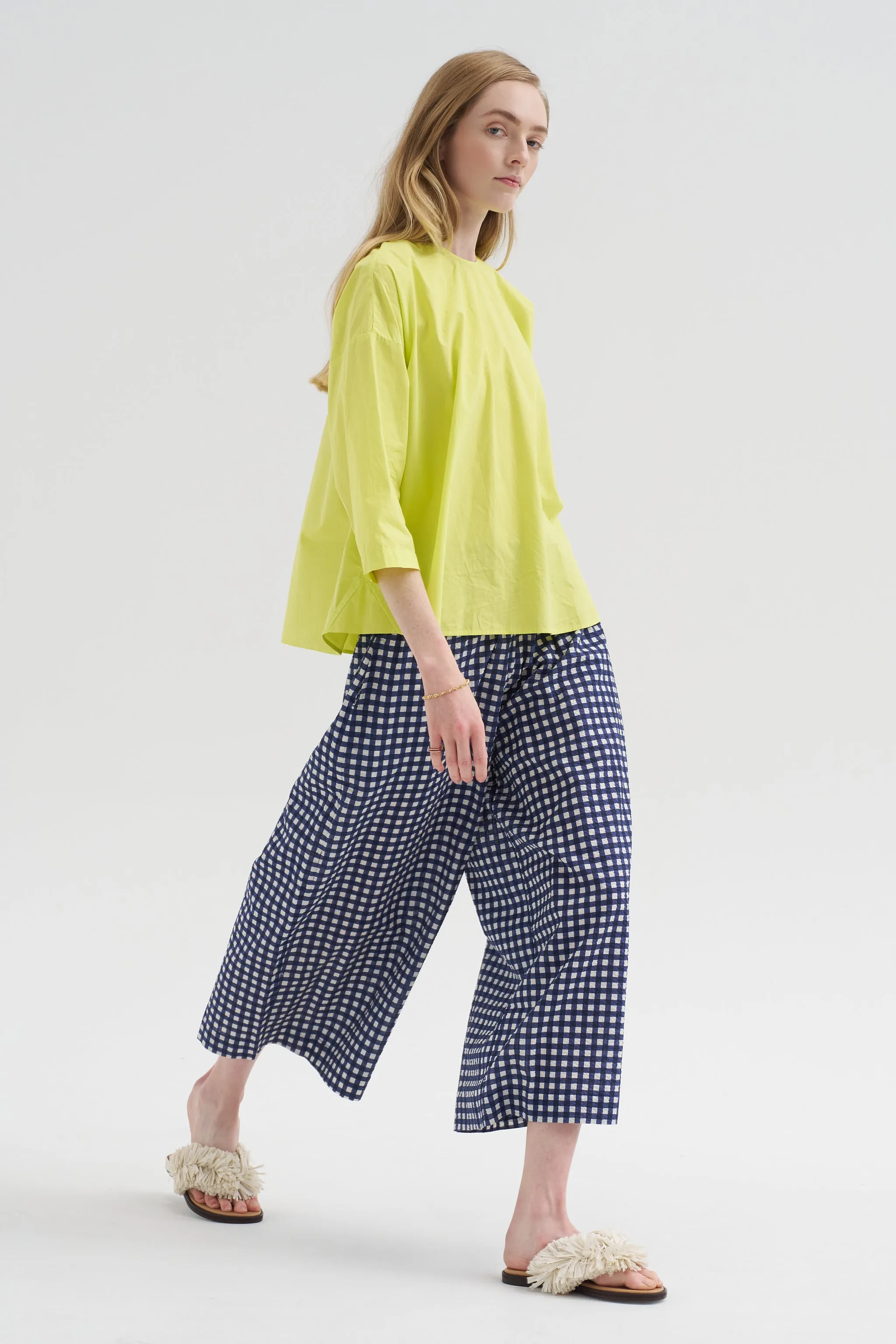 Gaul Pant, Blue Gingham sold by Kick Pleat product image thumbnail 2