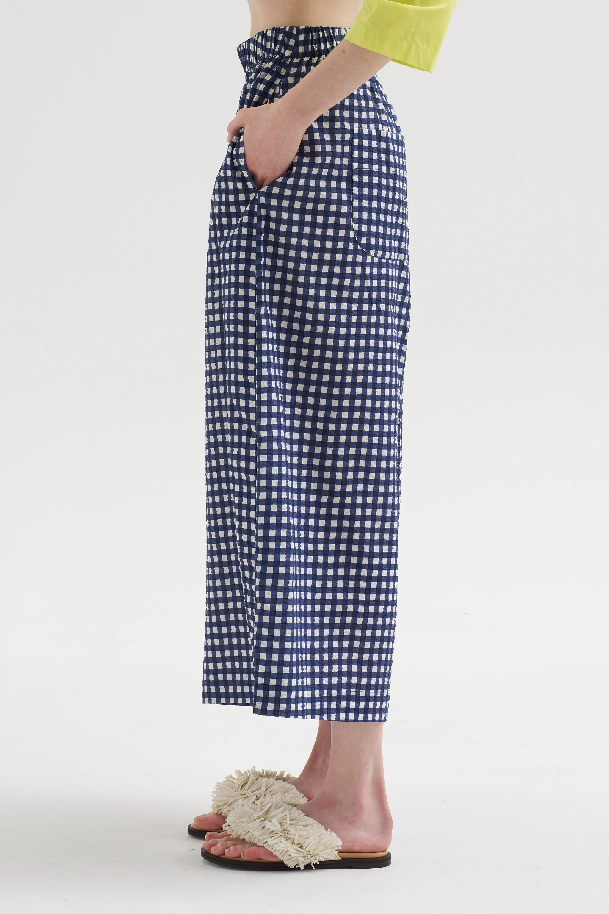 Gaul Pant, Blue Gingham sold by Kick Pleat product image thumbnail 4