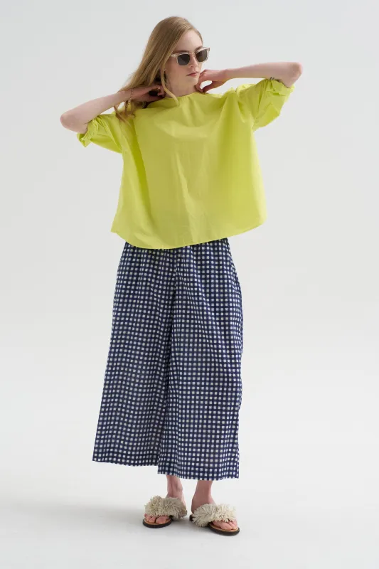 Gaul Pant, Blue Gingham sold by Kick Pleat