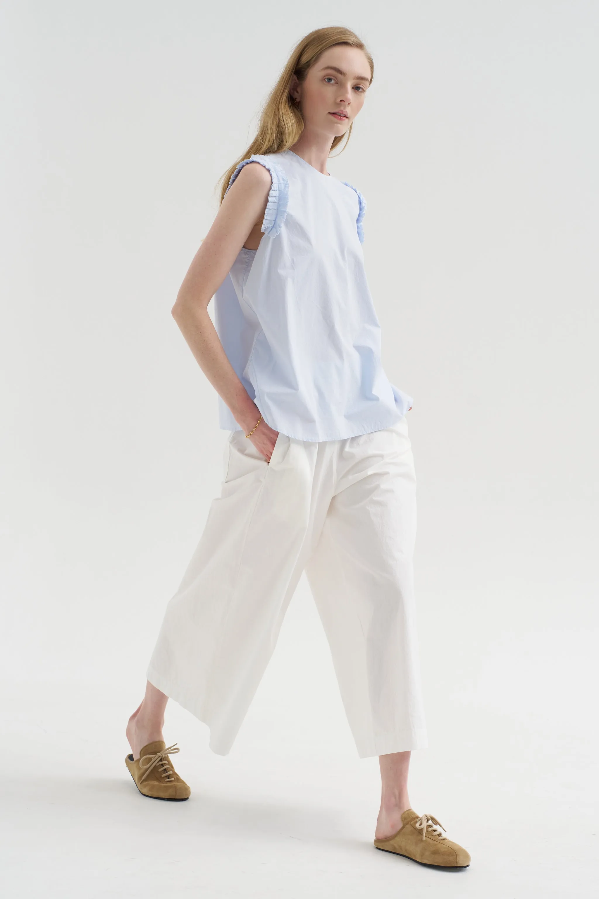 Lor Blouse, Pale Blue sold by Kick Pleat product image thumbnail 2