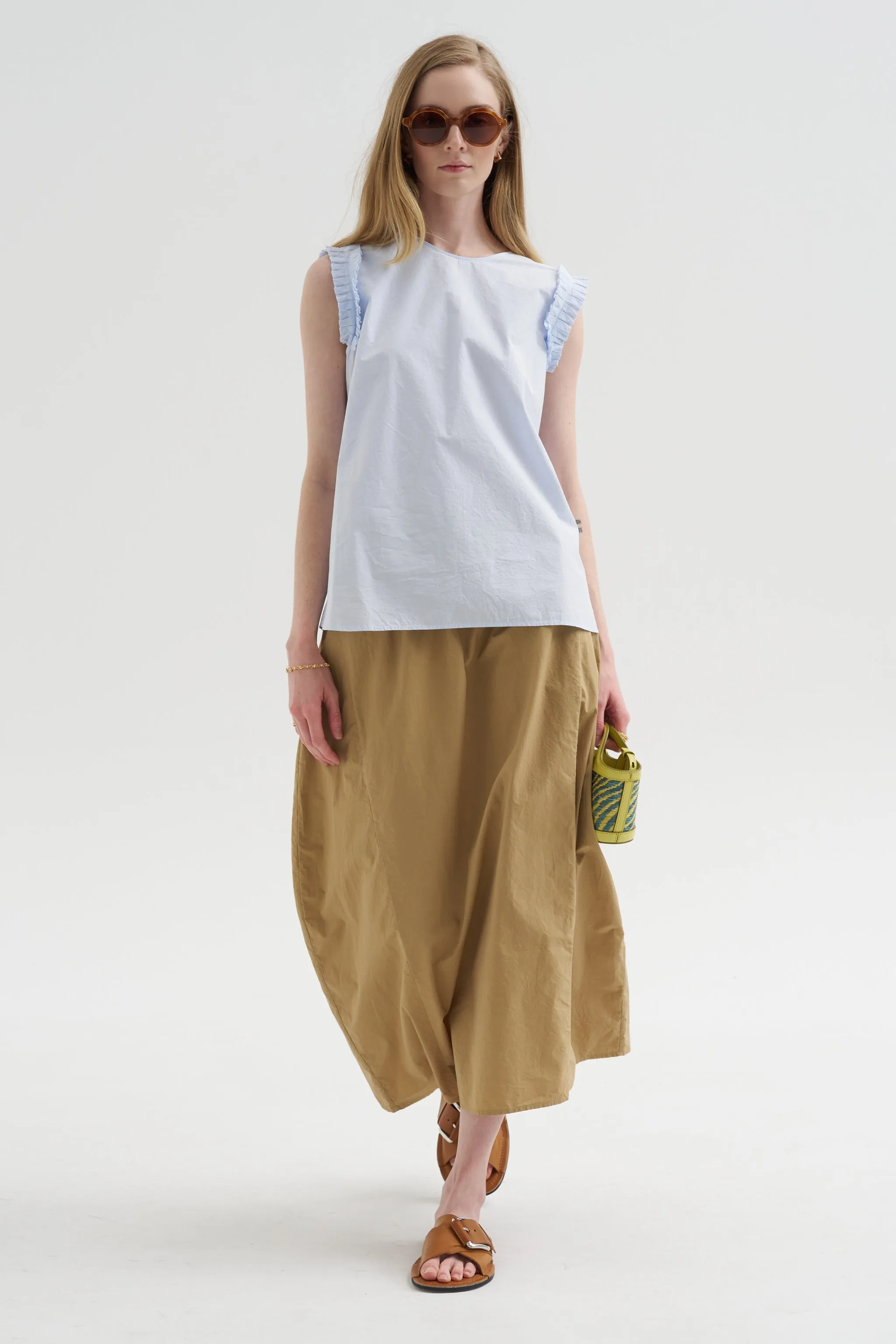 Ino Skirt, Parchment sold by Kick Pleat
