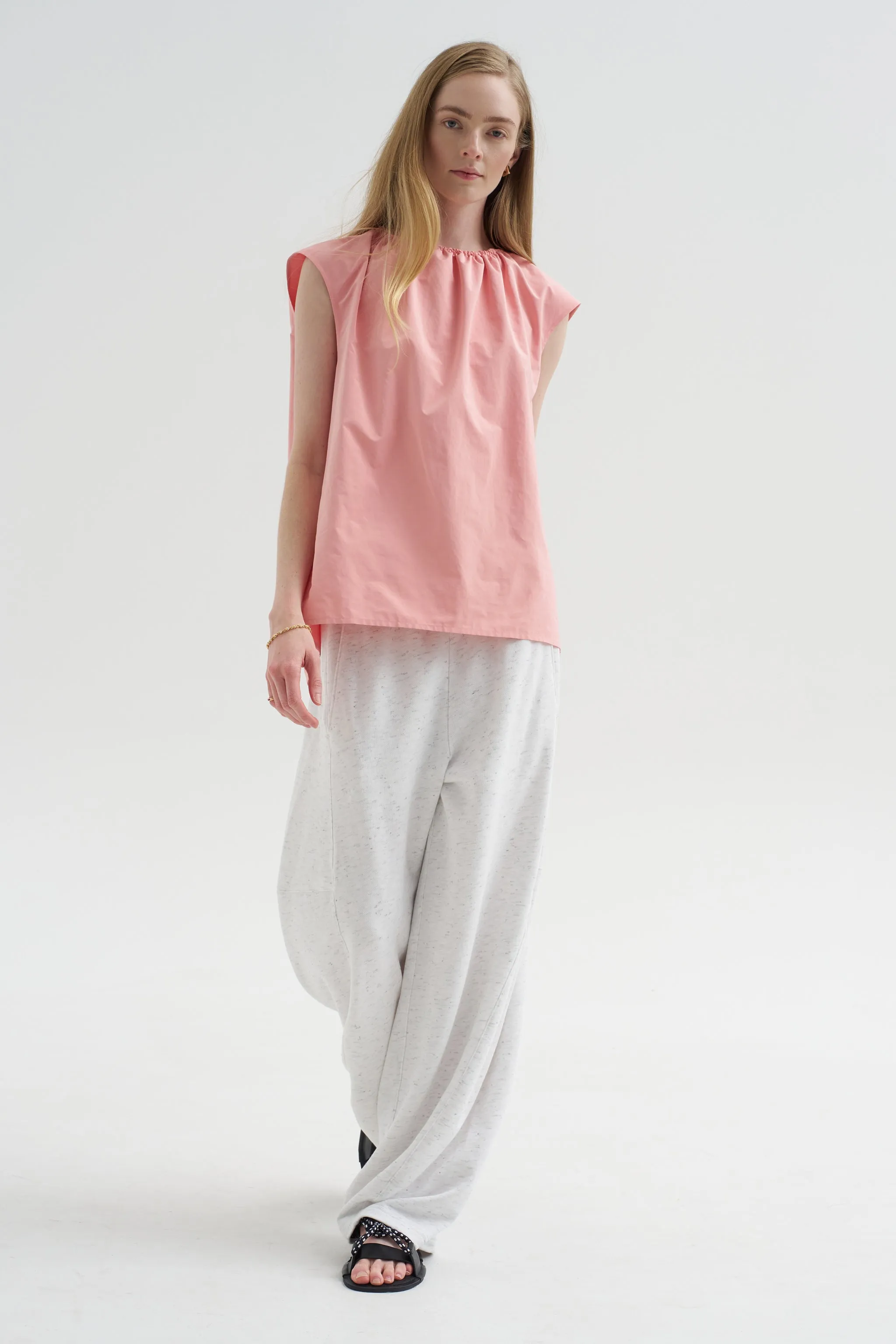 Spring Tweedy Sweatshirting Winslow Pant - Short, White Multi sold by Kick Pleat product image thumbnail 5