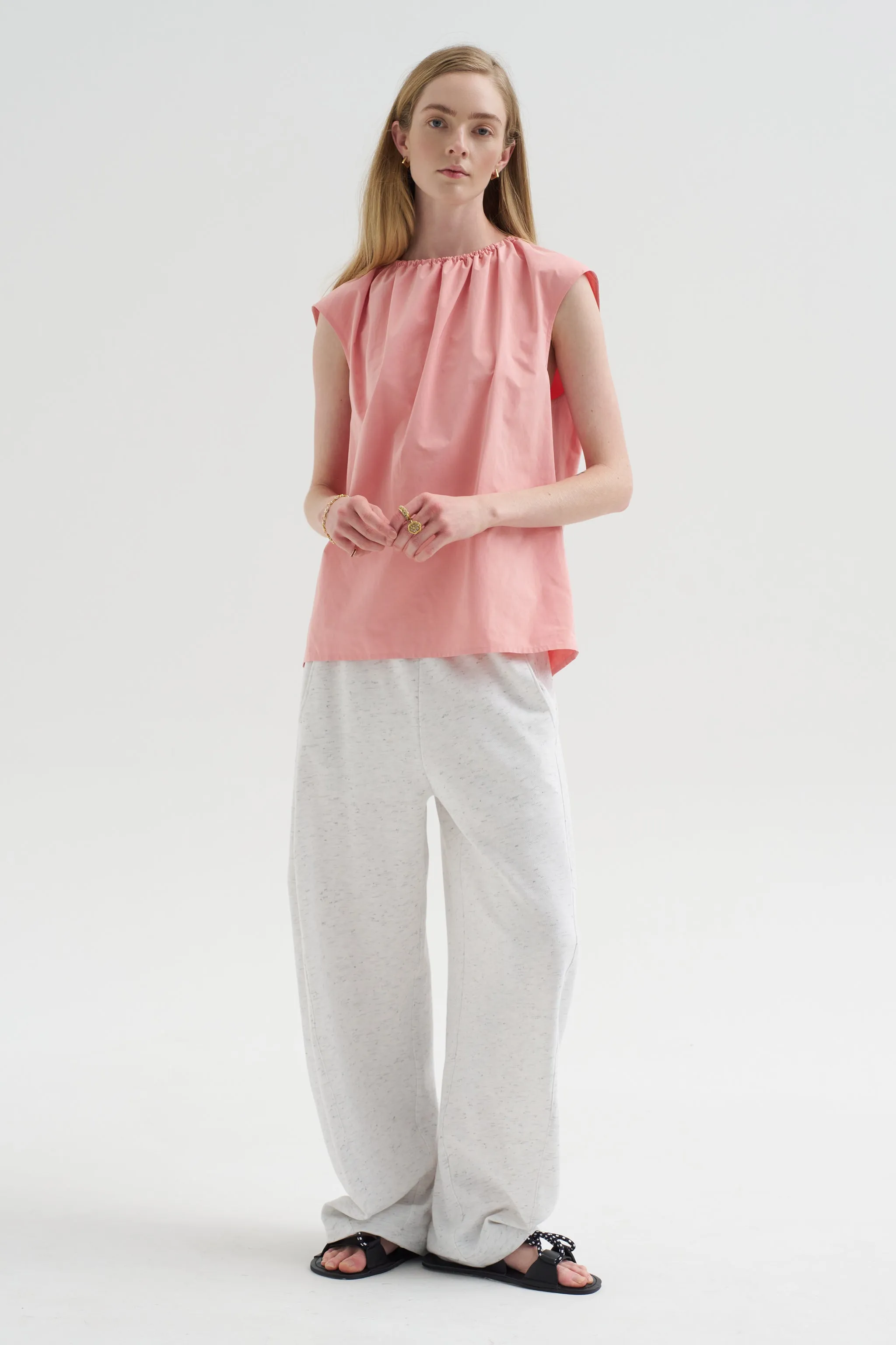 Spring Tweedy Sweatshirting Winslow Pant - Short, White Multi sold by Kick Pleat product image thumbnail 3