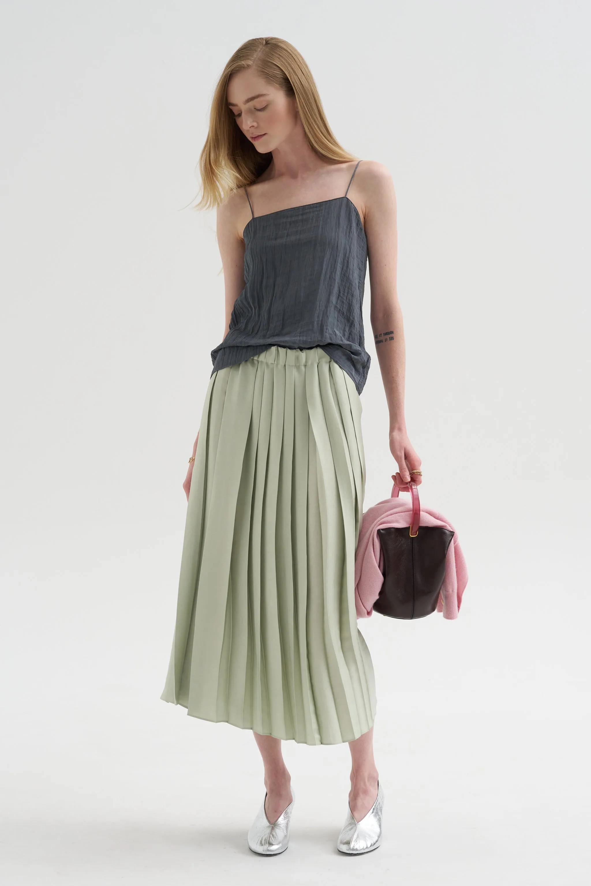 Feather Weight Pleated Pull On Skirt sold by Kick Pleat product image thumbnail 2