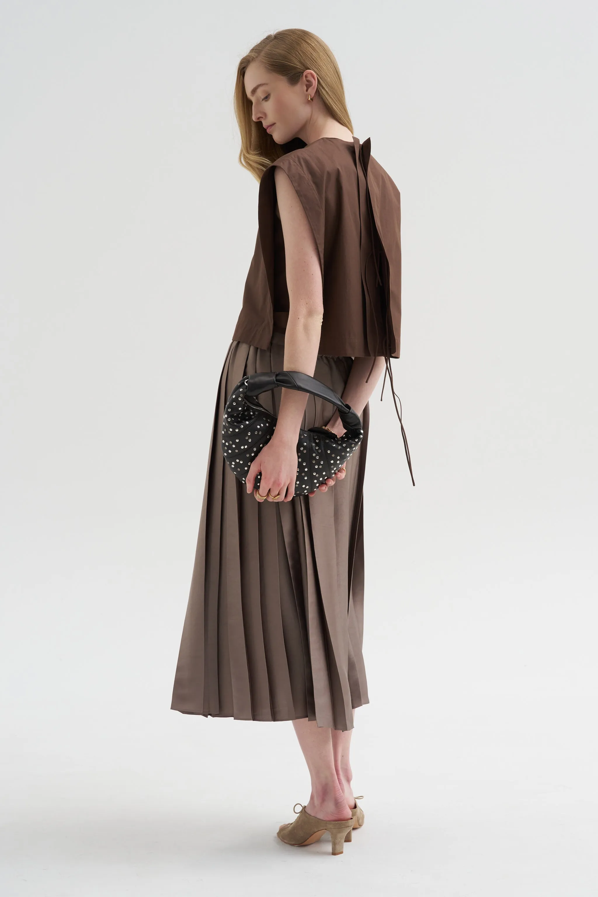 Feather Weight Pleated Pull On Skirt sold by Kick Pleat