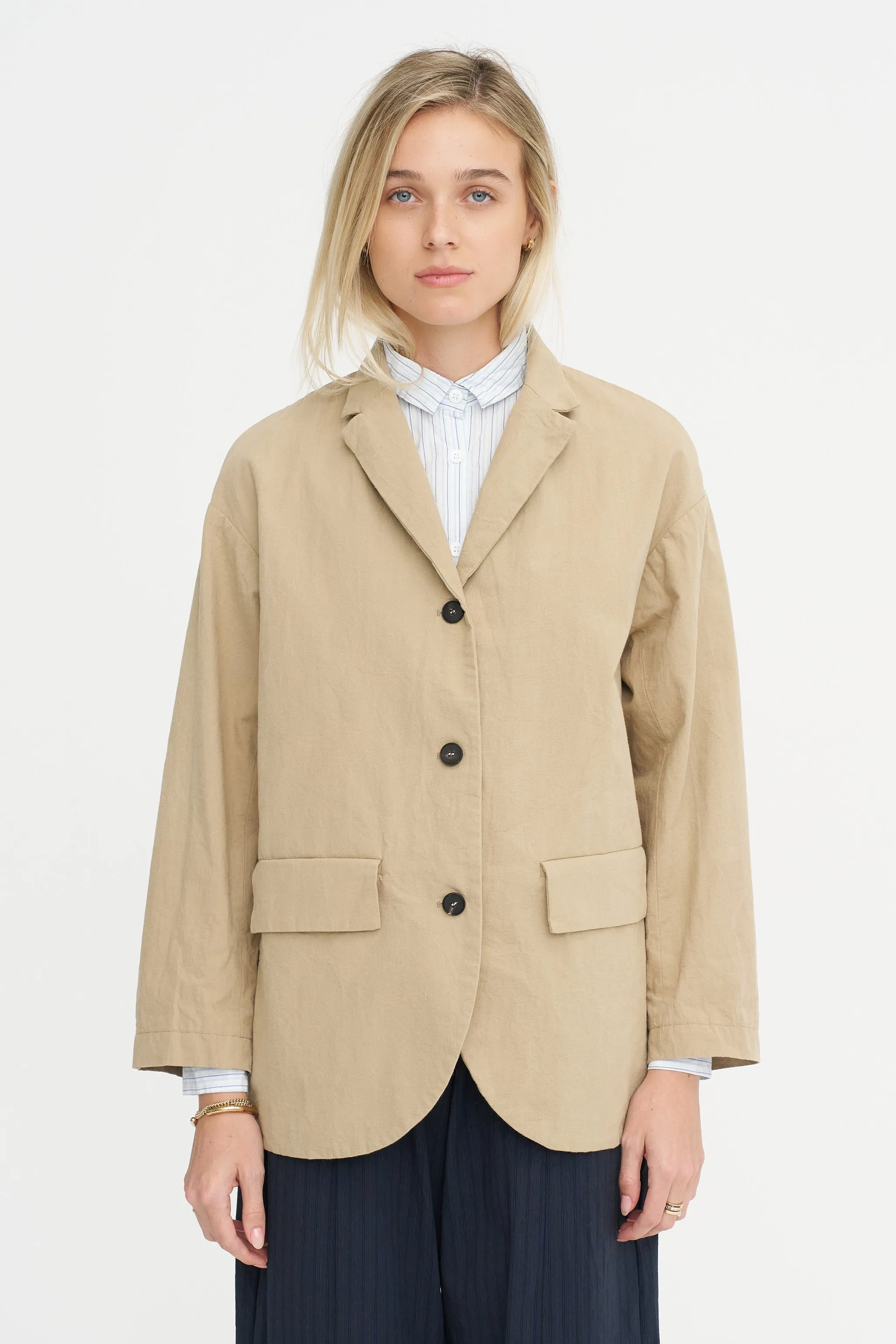 Bella Jacket, Cream sold by Kick Pleat product image thumbnail 3