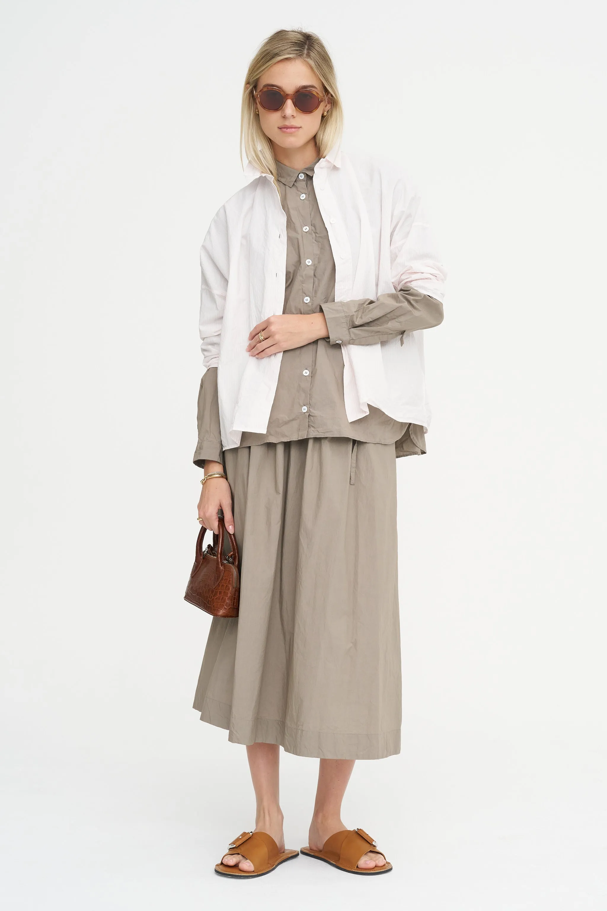 Loose Tyrol Shirt, Taupe sold by Kick Pleat product image thumbnail 2