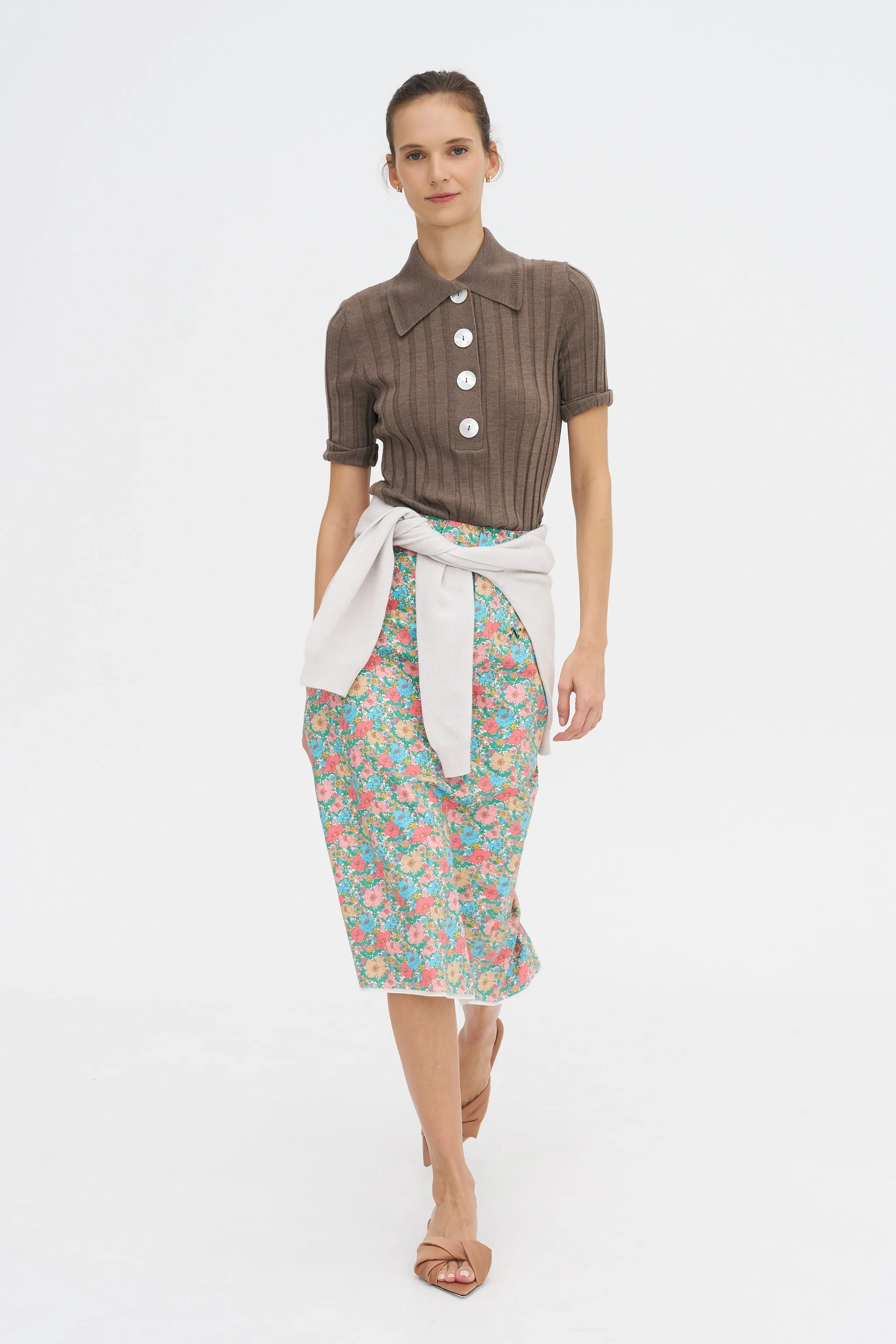 Sugarman Knit Polo, Choco sold by Kick Pleat