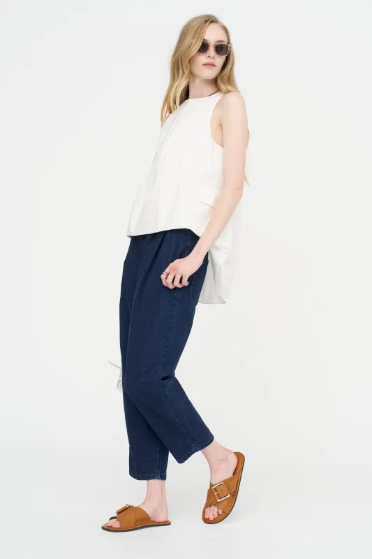 Denim Pants, Indigo made by A Punto B