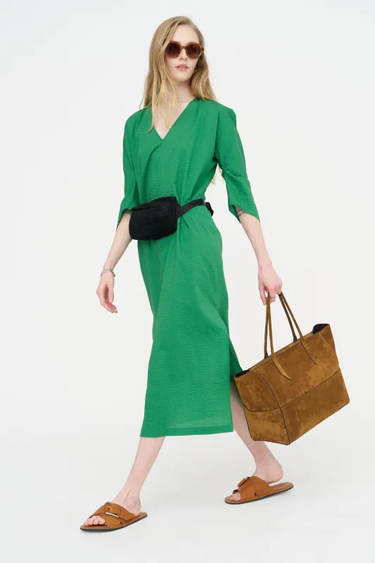 Long Opi Dress, Green made by Zero + Maria Cornejo