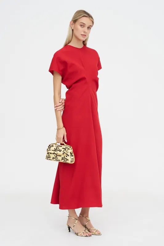 Slouch Waist Wool Dress, Poppy made by Toteme