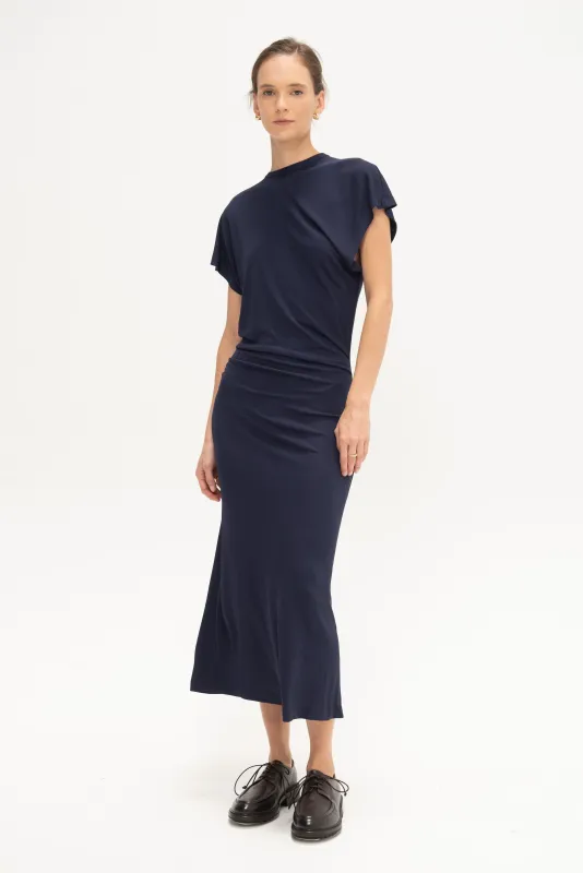 Medanos Dress, Navy made by Rachel Comey