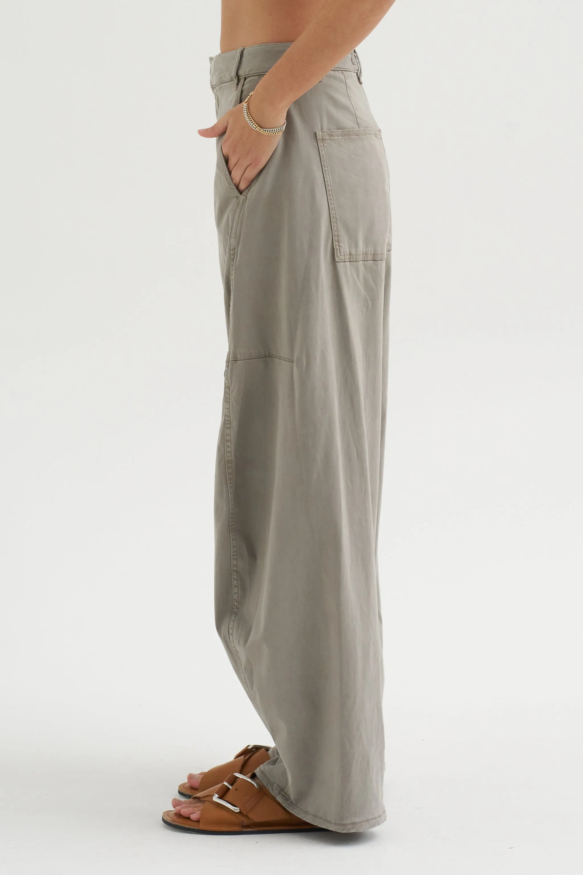 Reactive Vintage Garment Dyed Stretch Twill Sid Pant - Regular, Pewter sold by Kick Pleat product image thumbnail 3