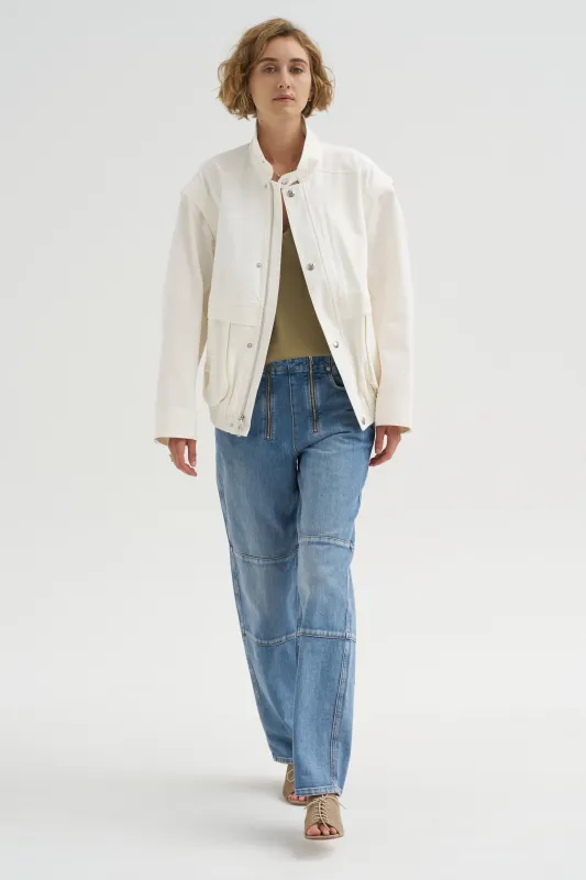 Classic Wash Denim Fischer Jean, Classic Blue made by Tibi