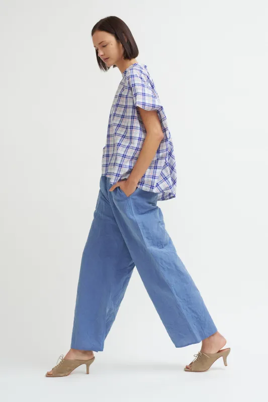Linen Cotton Pants, Blue Jean made by Sofie D'Hoore