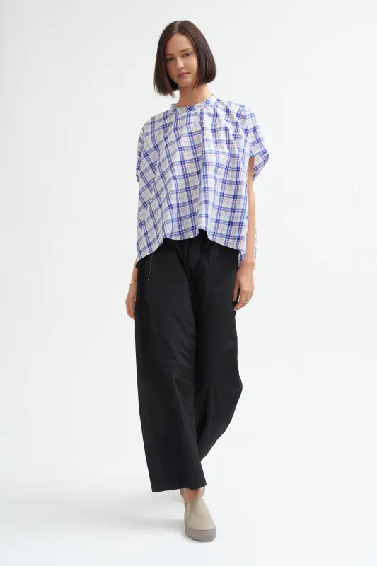 Taffeta Zip Pants, Black sold by Kick Pleat