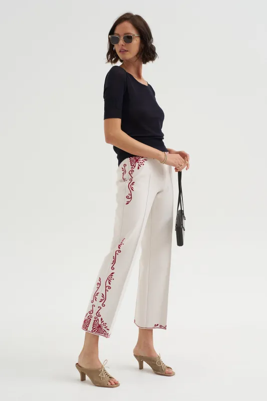 Scroll Pant, Ivory Combo made by High Sport