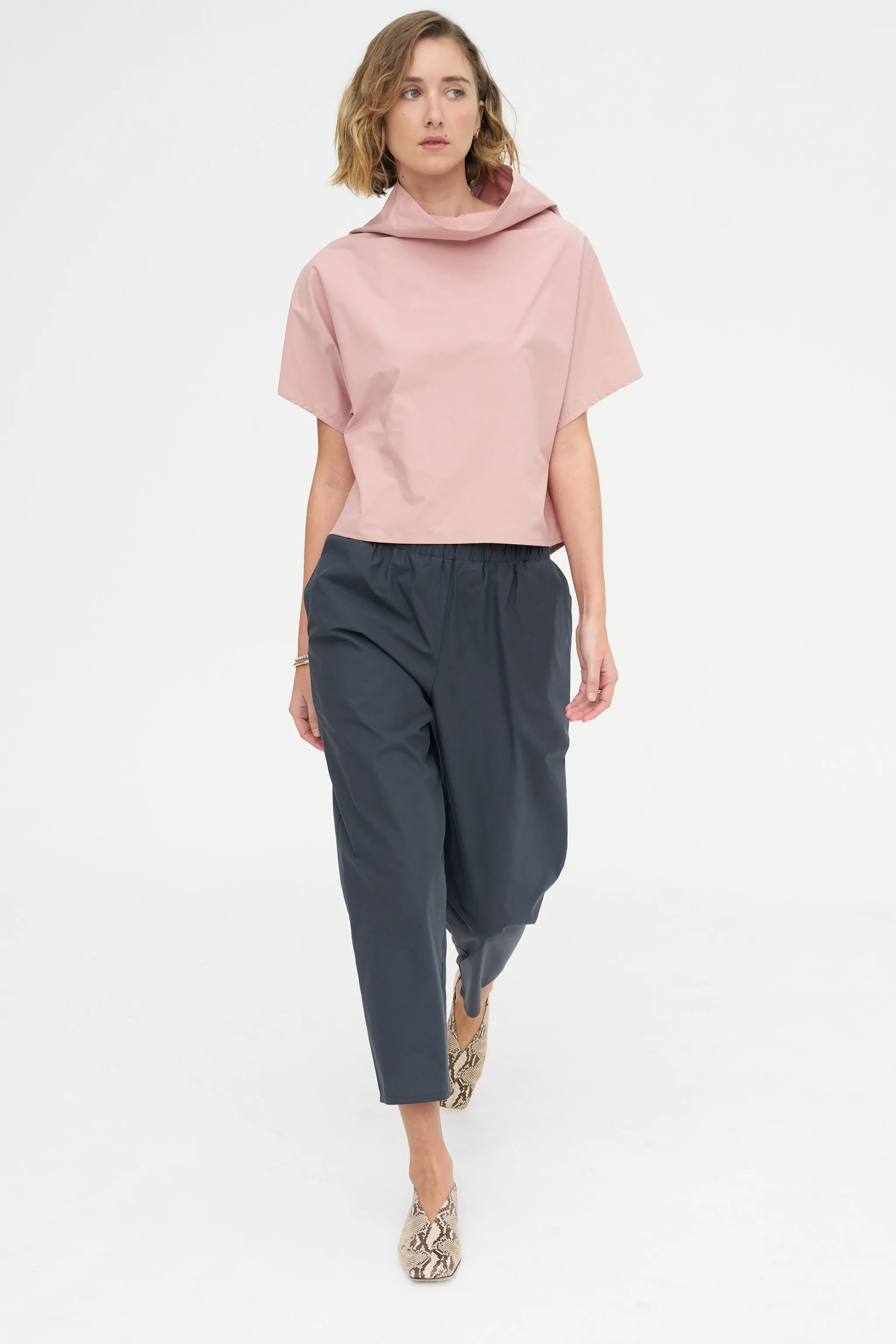 Carrot Pants - Popeline, Anthracite sold by Kick Pleat