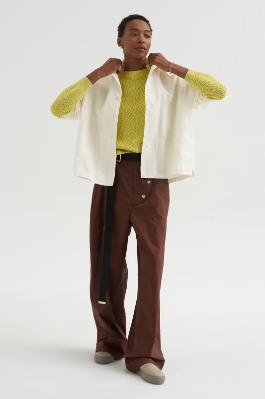 Chelsea - Solid Cotton Sweater, Citron made by DEMYLEE