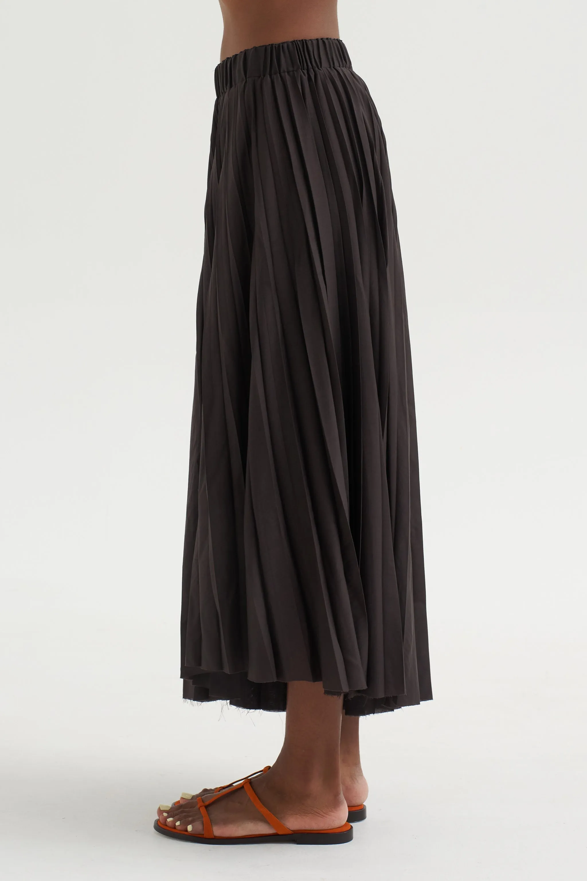 Pleated Pants Voile, Ebano sold by Kick Pleat product image thumbnail 4