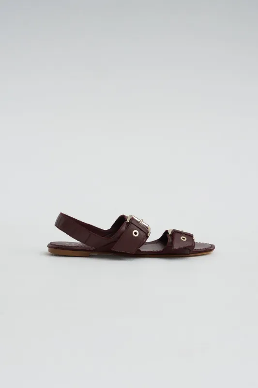 The Double Buckle Sandal, Python made by Jamie Haller