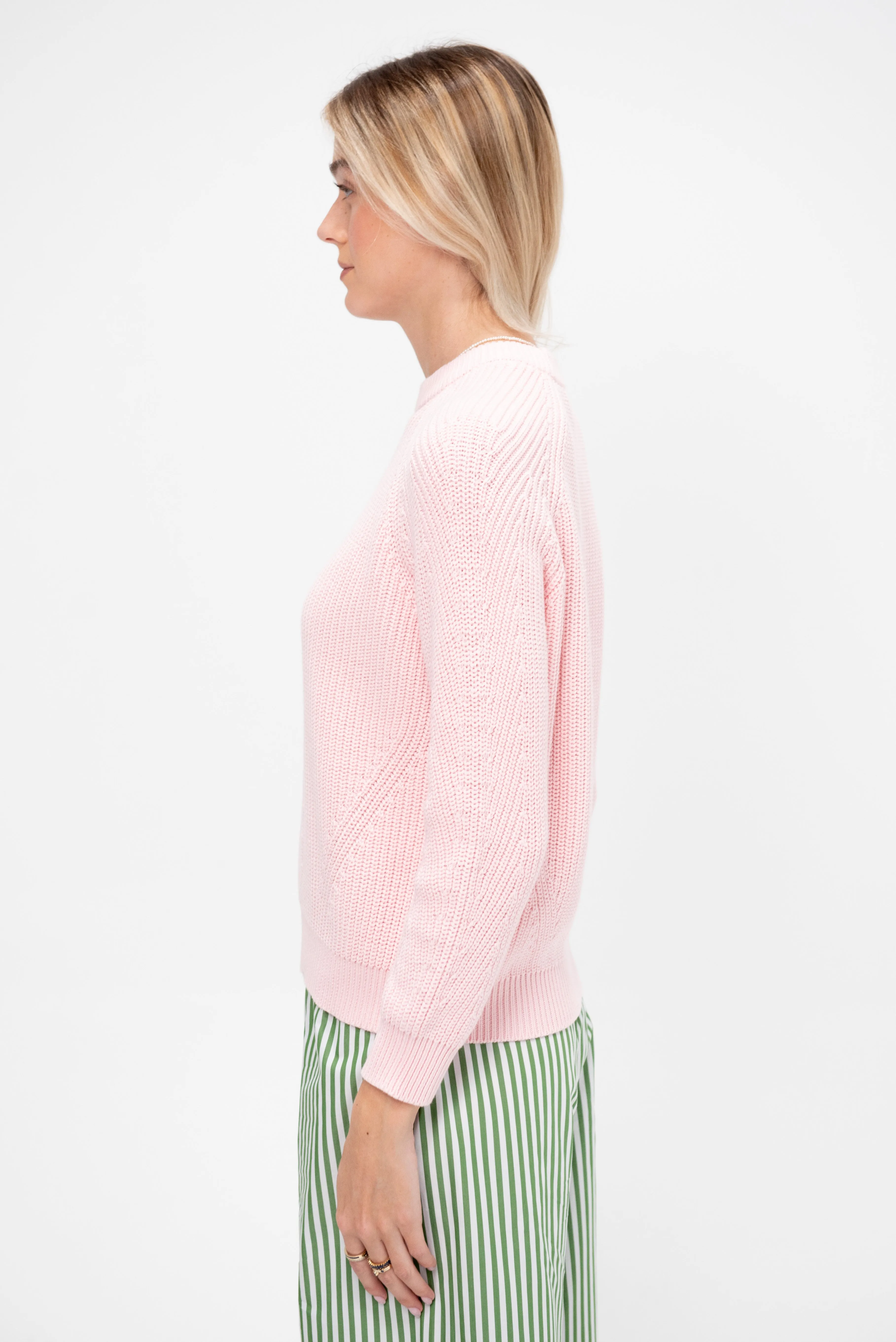 Chelsea Solid Cotton Sweater, Petal sold by Kick Pleat product image thumbnail 4