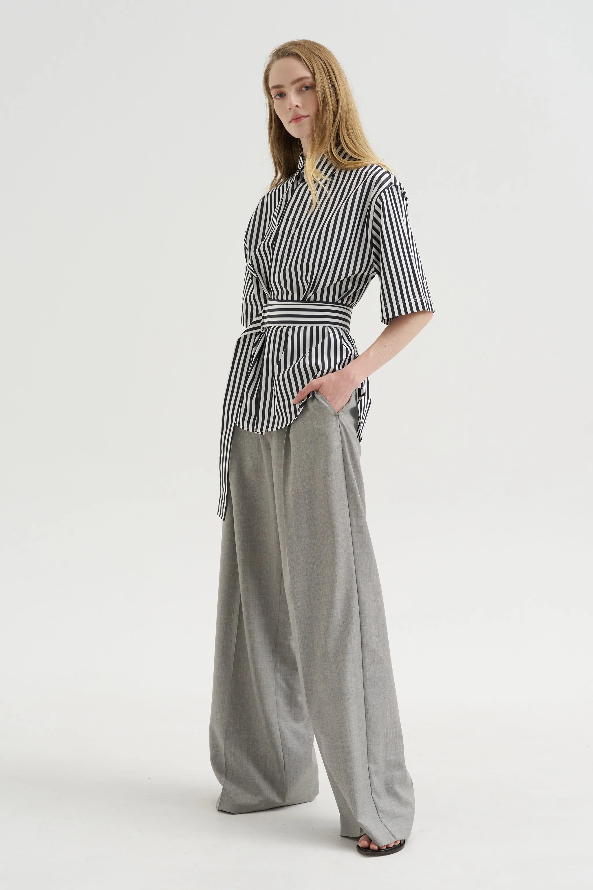 Bogart Trousers, Light Grey sold by Kick Pleat product image thumbnail 5