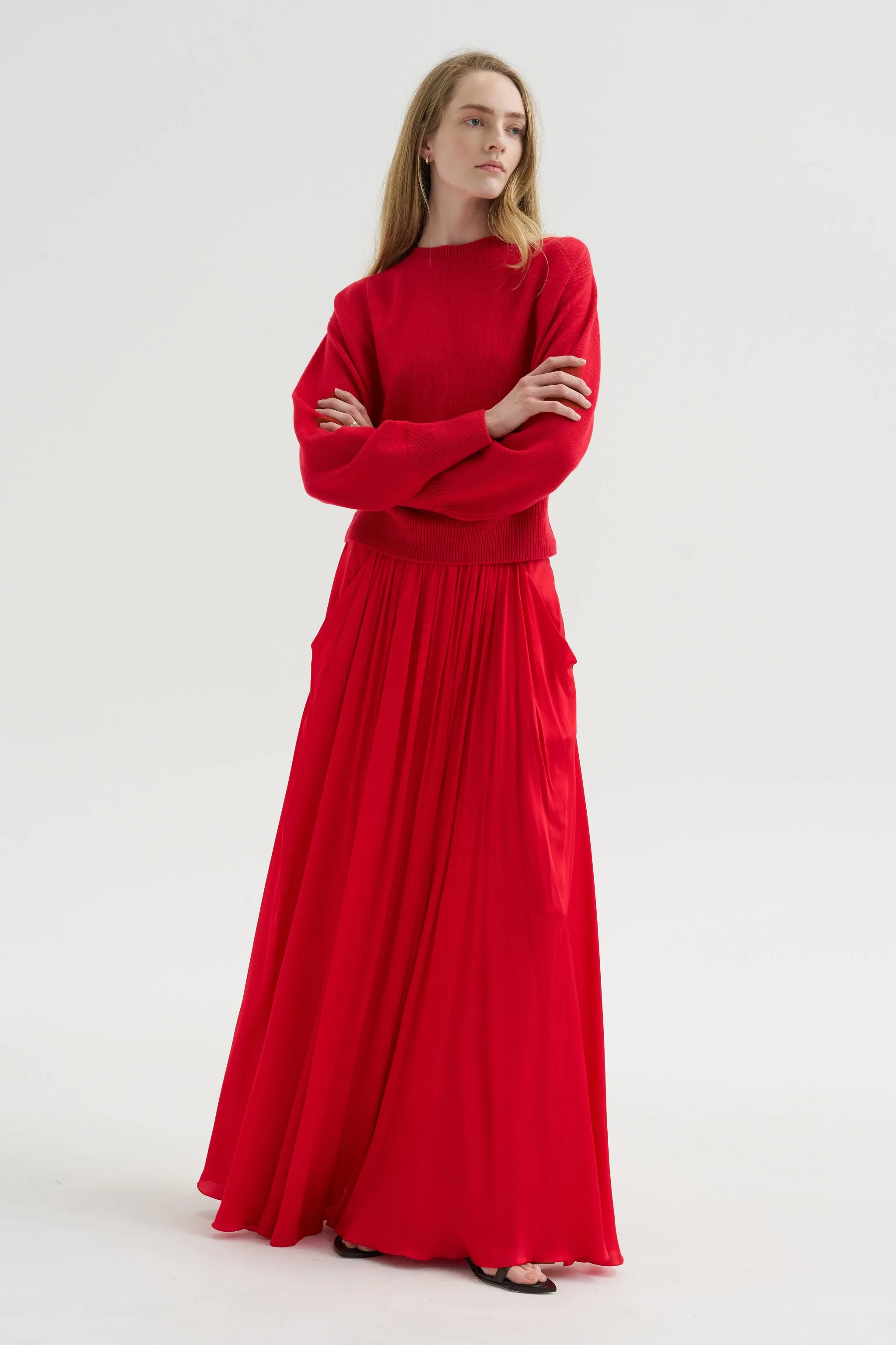 Frida Skirt, Red sold by Kick Pleat