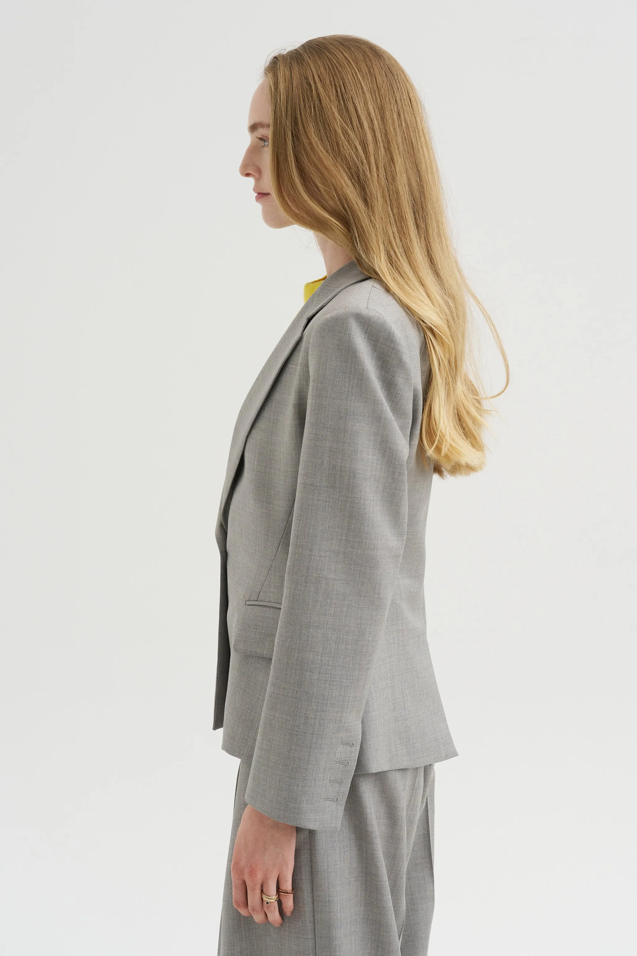 Petit Wool Jacket, Gray Fantasy sold by Kick Pleat product image thumbnail 3