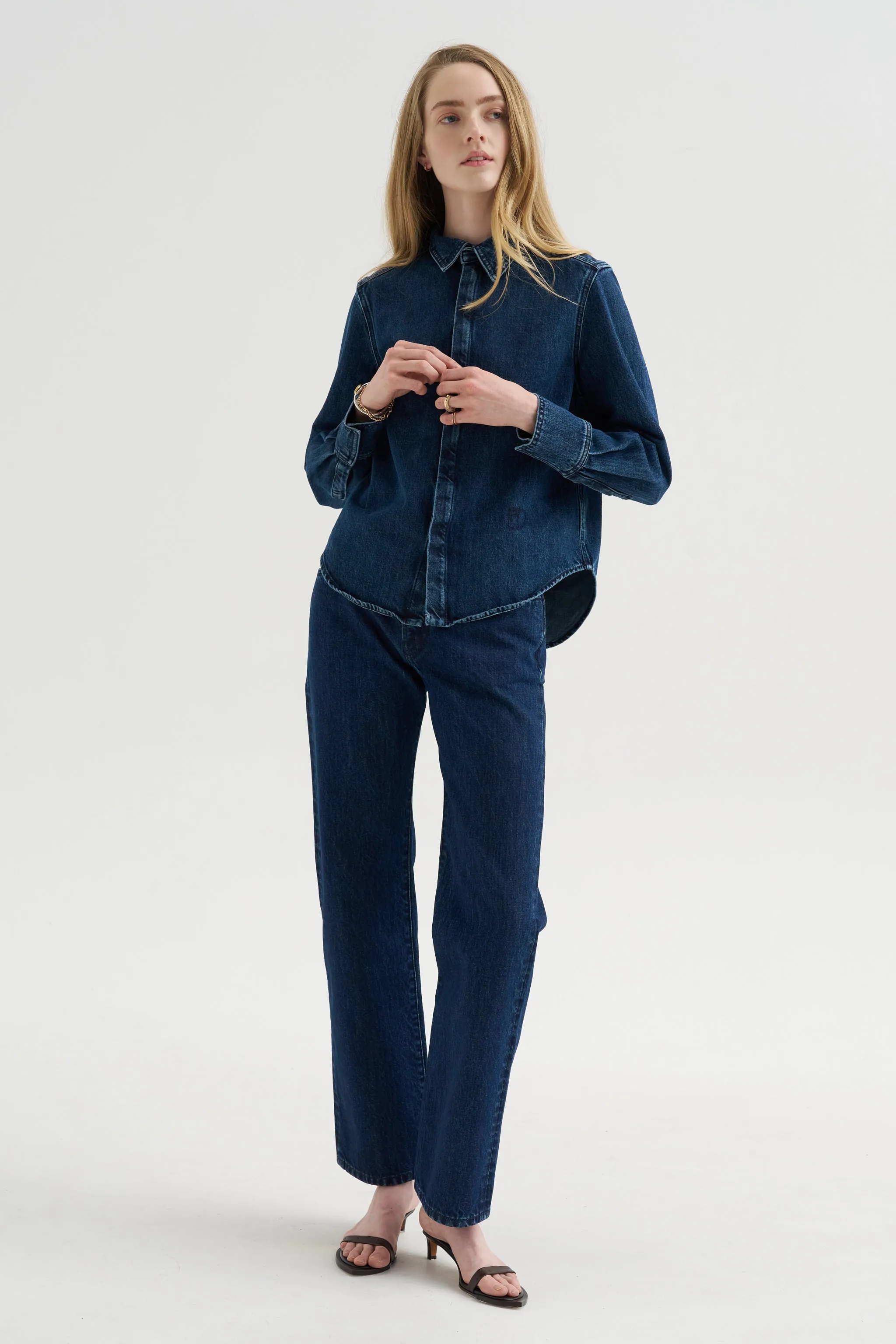 Boot Leg Jeans, Indigo sold by Kick Pleat