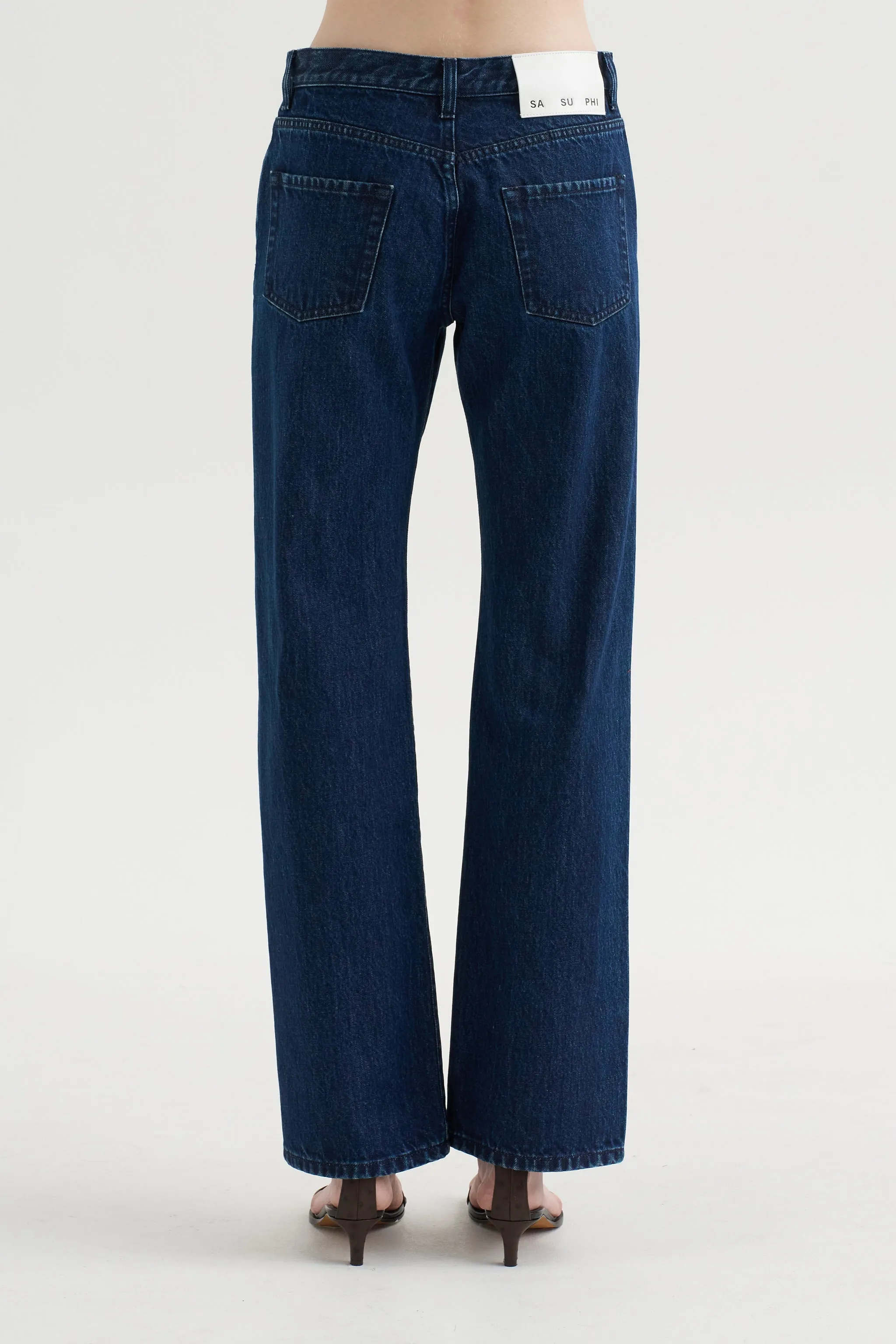 Boot Leg Jeans, Indigo sold by Kick Pleat product image thumbnail 4