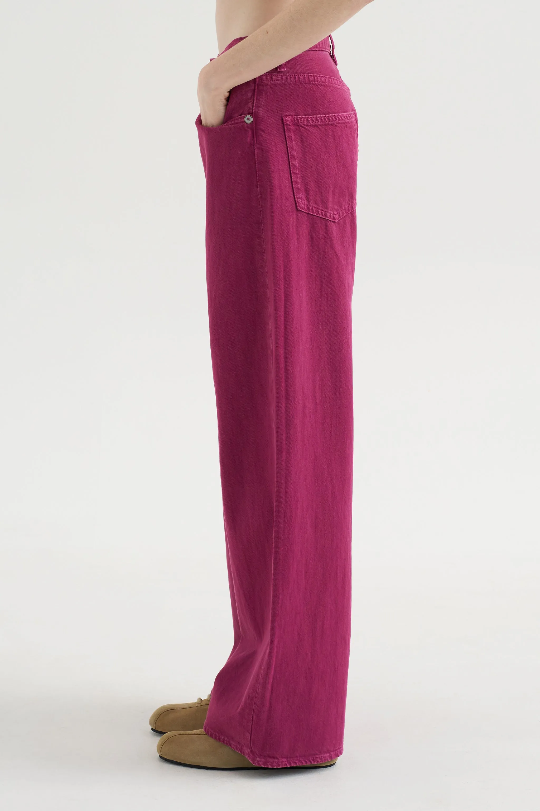 Darcy Loose Jean, Festival Magenta Purple sold by Kick Pleat product image thumbnail 3