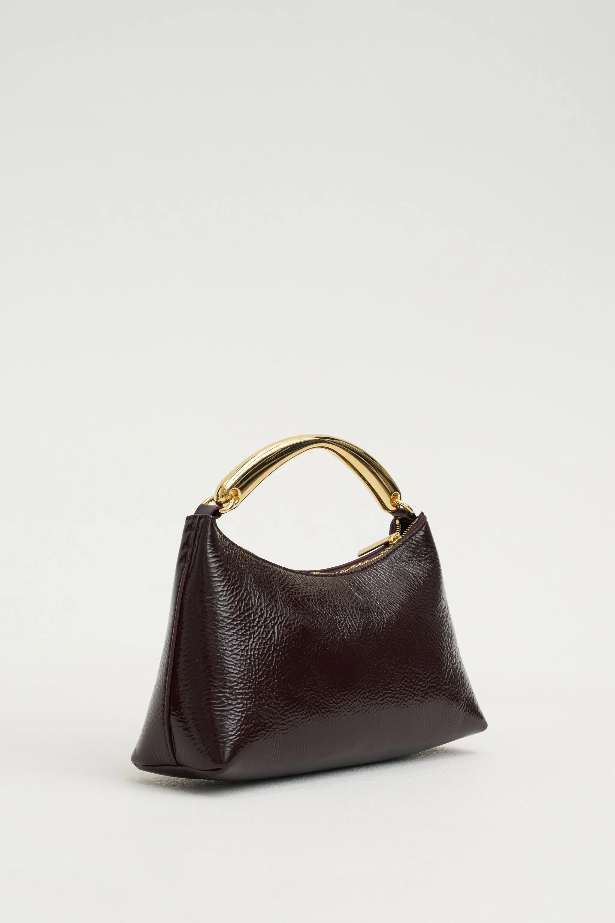 Metal Handle Rhea, Aubergine Naplak sold by Kick Pleat product image thumbnail 2