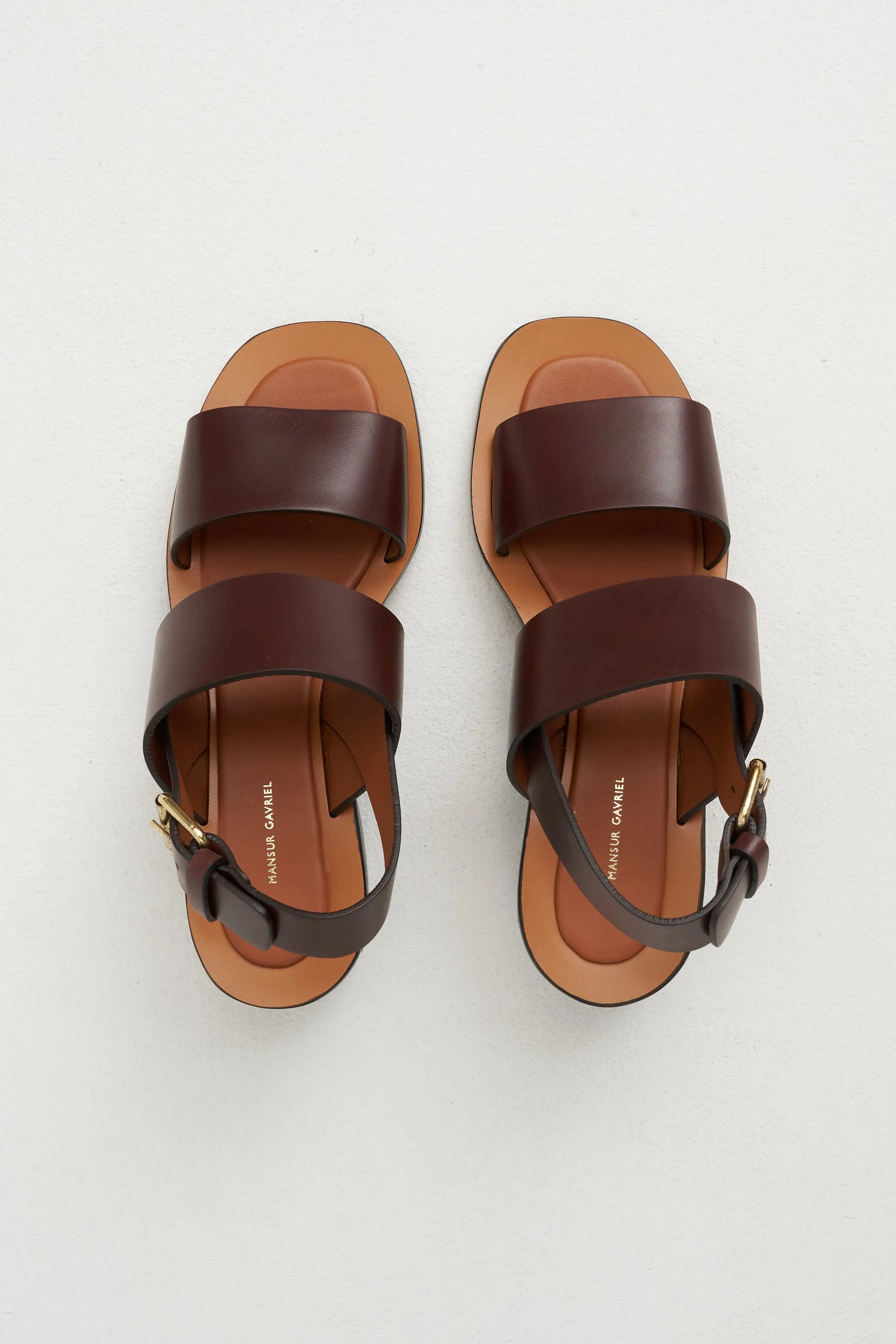 Double Strap Heeled Sandal, Chocolate sold by Kick Pleat product image thumbnail 5