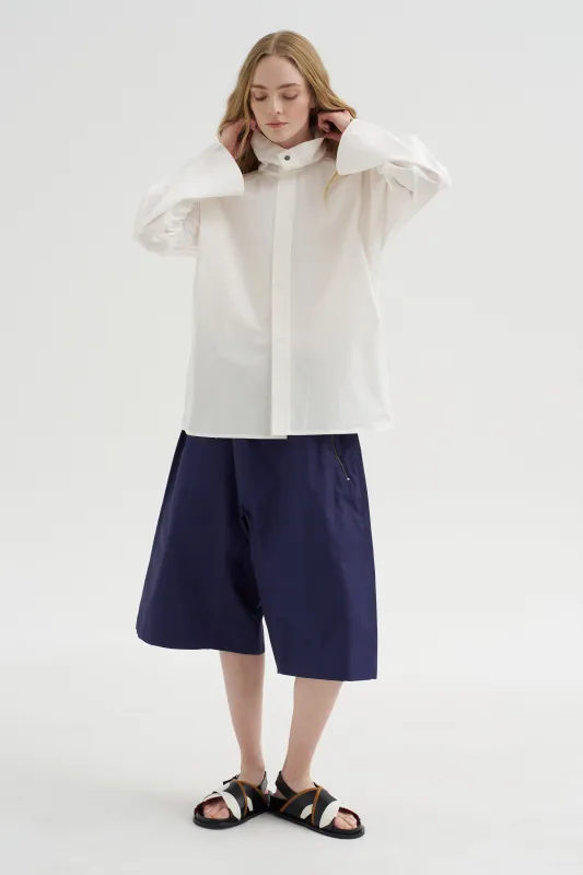 Belor CTop - Top-Pop Collar Shirt, Off White made by Sofie D'Hoore