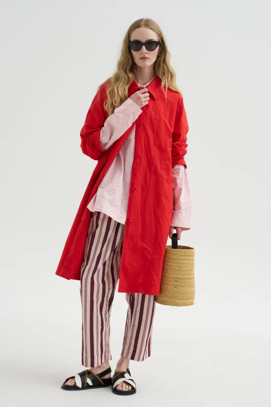 Peche Coat - H Card, Flame made by Casey Casey