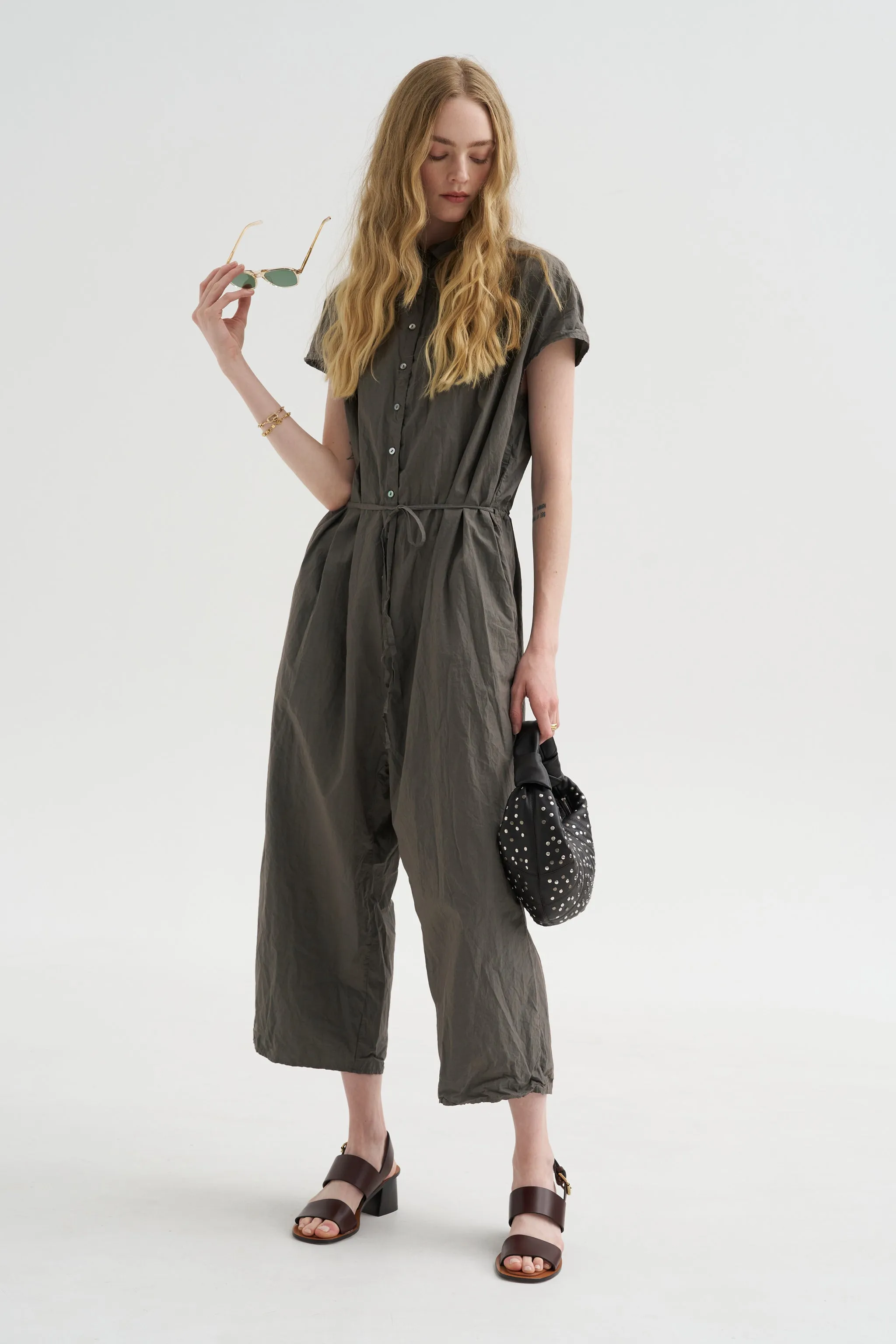Collar Jumpsuit Tc, Anthracite sold by Kick Pleat