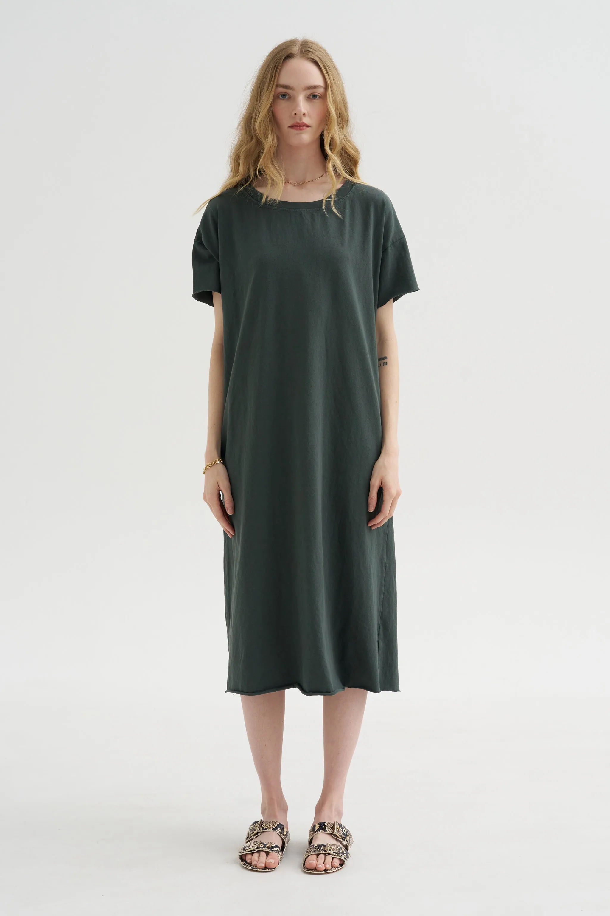 Long T-dress Hc, Thyme sold by Kick Pleat product image thumbnail 2