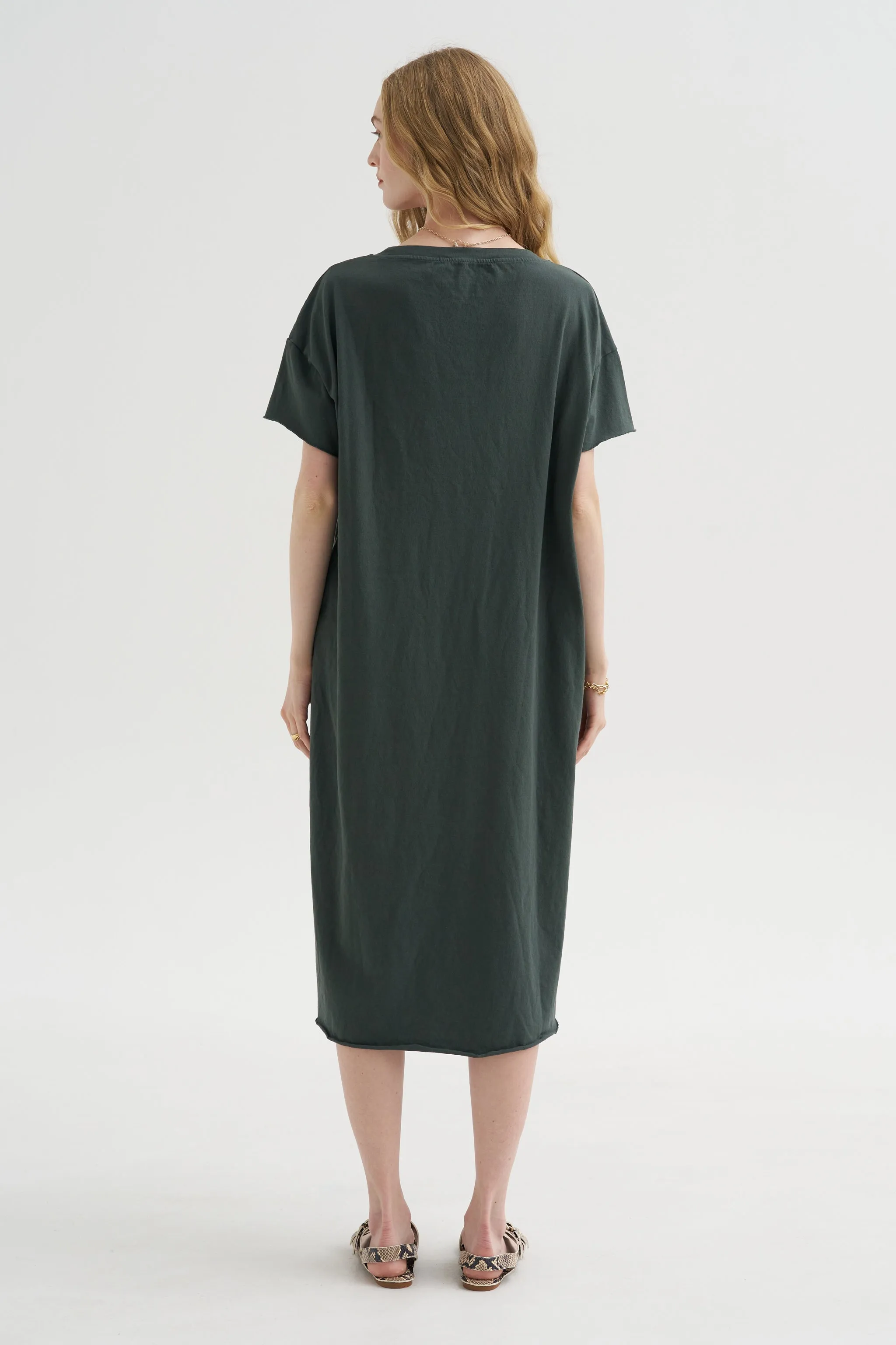 Long T-dress Hc, Thyme sold by Kick Pleat product image thumbnail 4