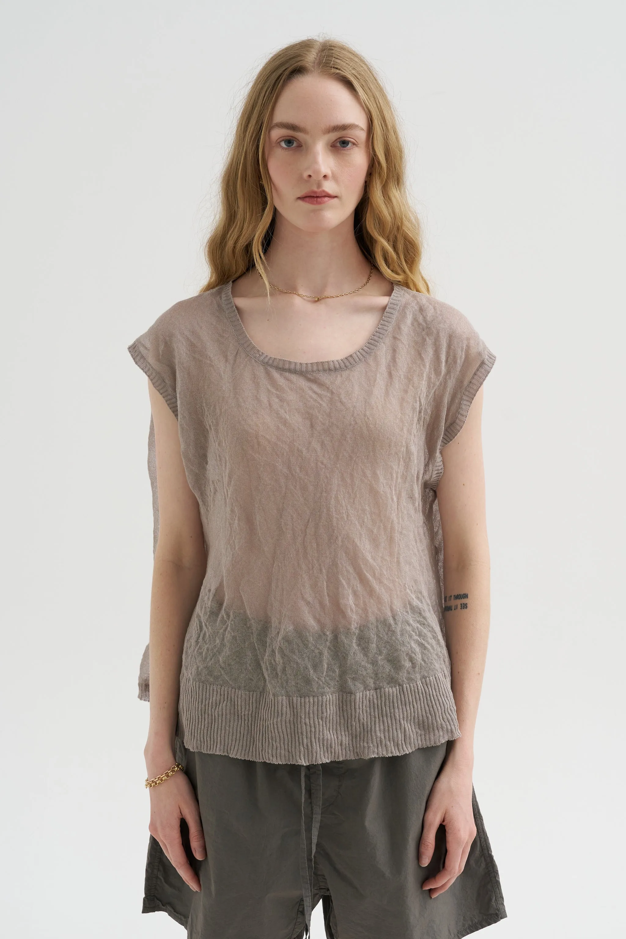 Cotton Steel Vest, Grey sold by Kick Pleat product image thumbnail 3