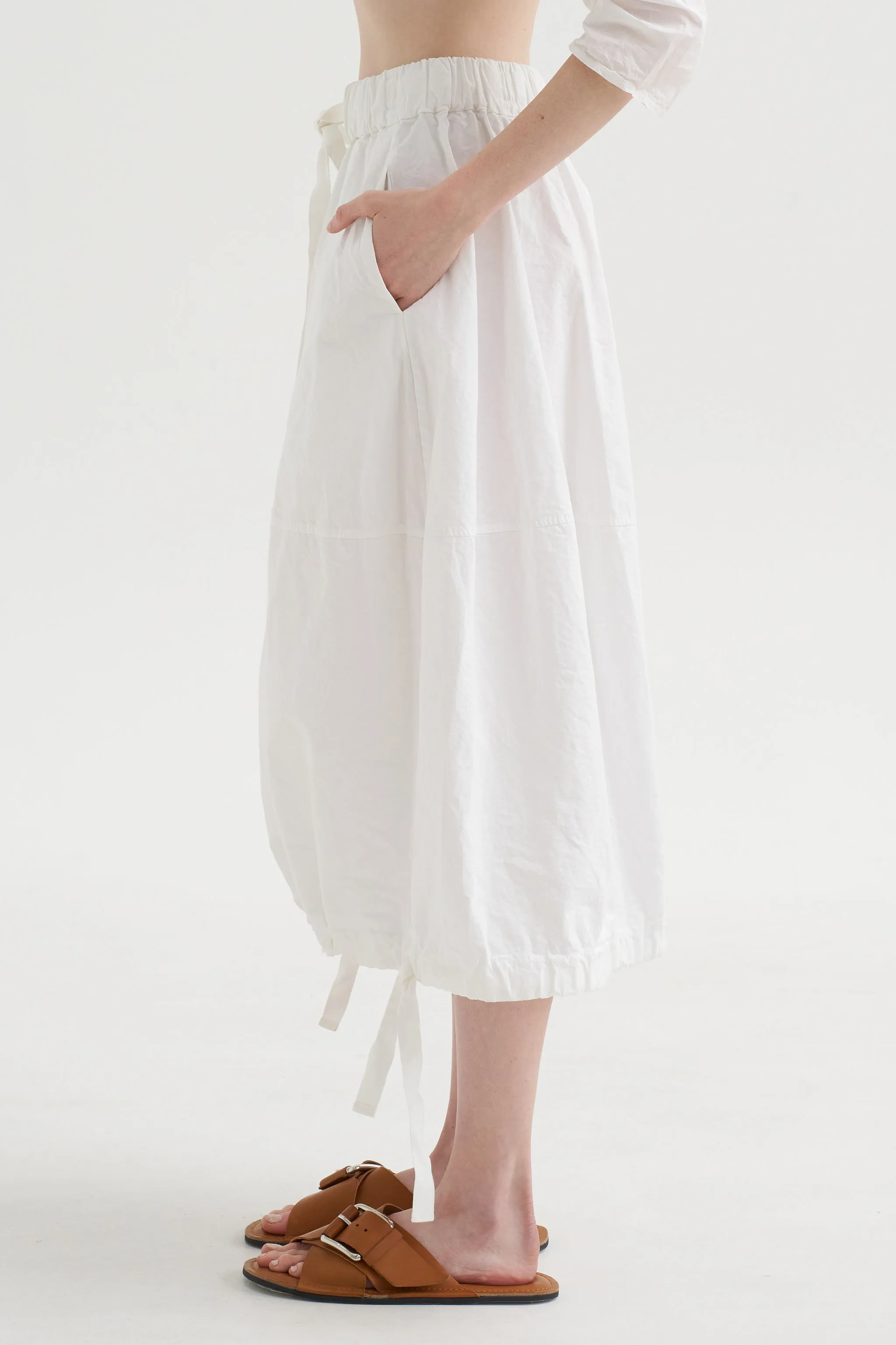 Balloon Skirt Cc, White sold by Kick Pleat product image thumbnail 3