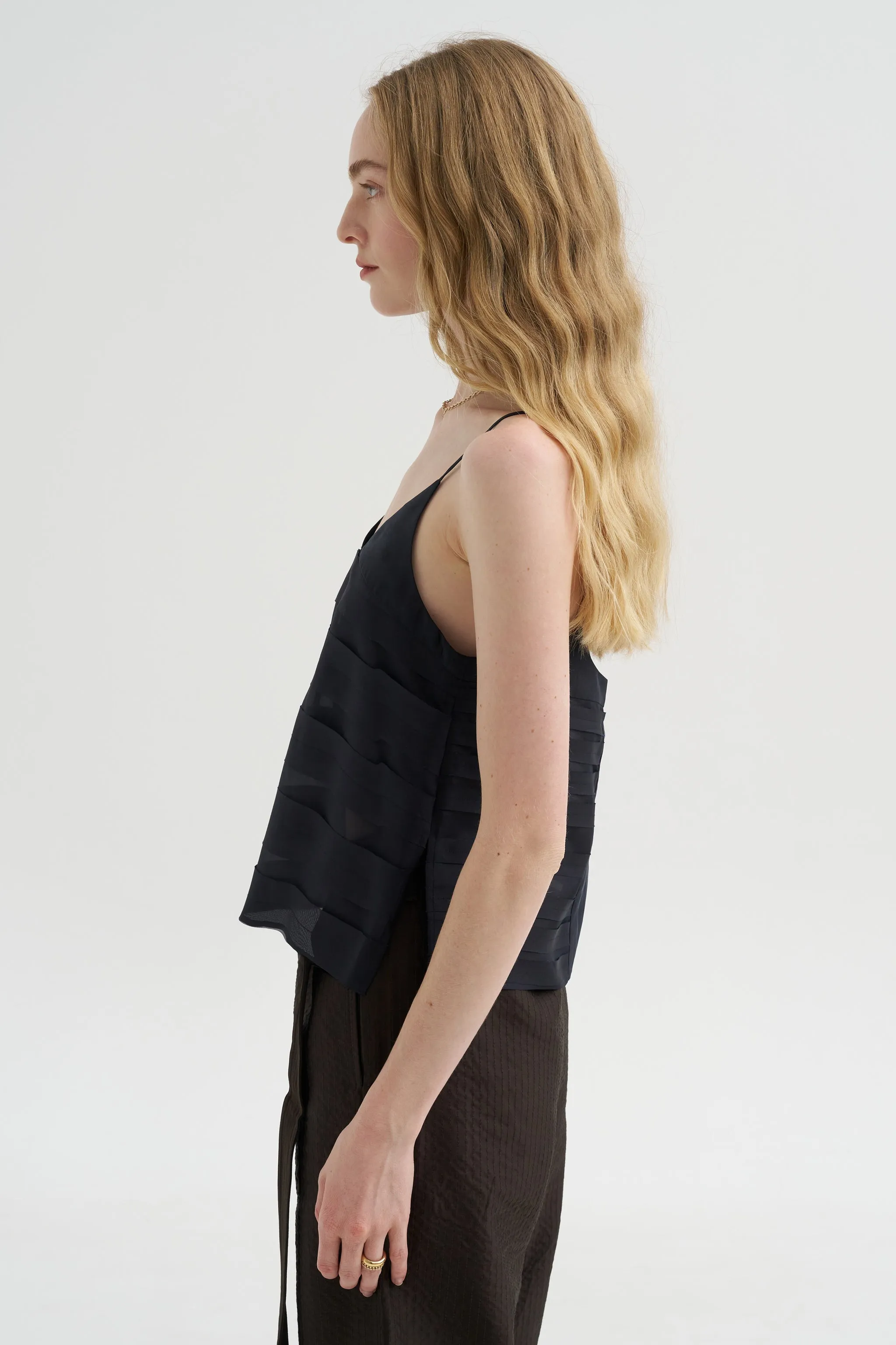 Temo - Strap Top, Navy sold by Kick Pleat product image thumbnail 4