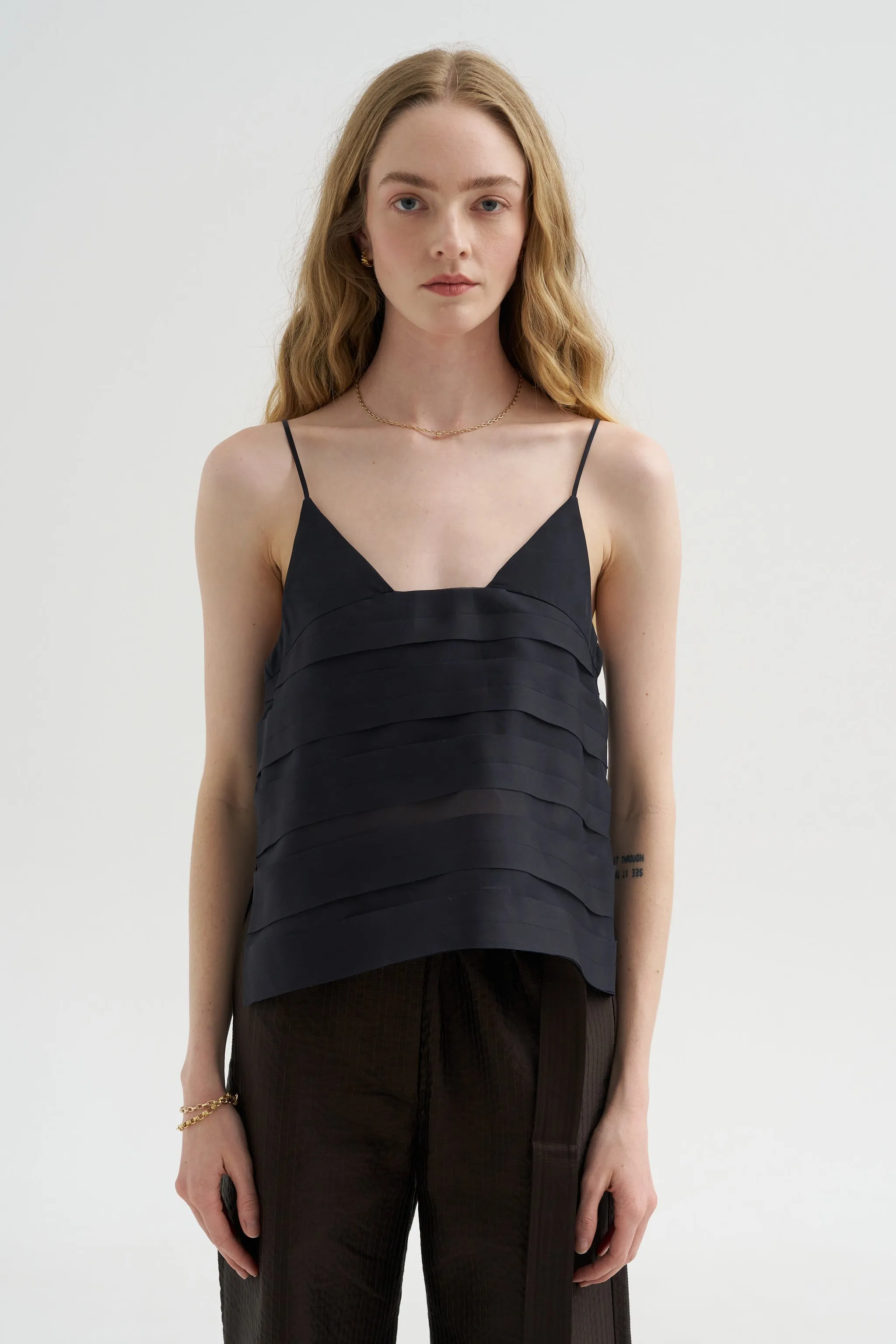 Temo - Strap Top, Navy sold by Kick Pleat product image thumbnail 3