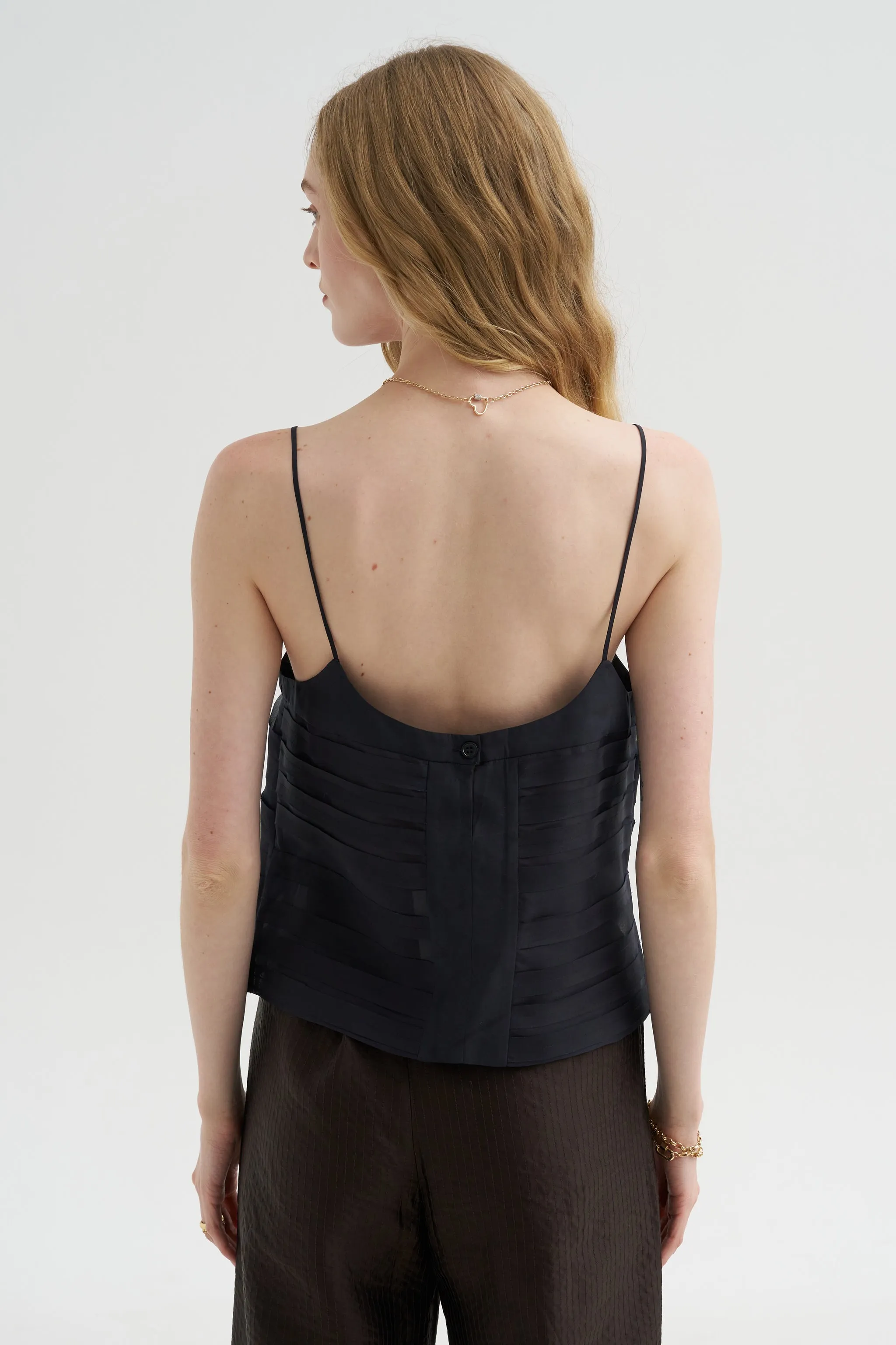 Temo - Strap Top, Navy sold by Kick Pleat product image thumbnail 5