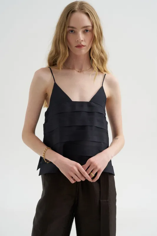 Temo - Strap Top, Navy made by Christian Wijnants