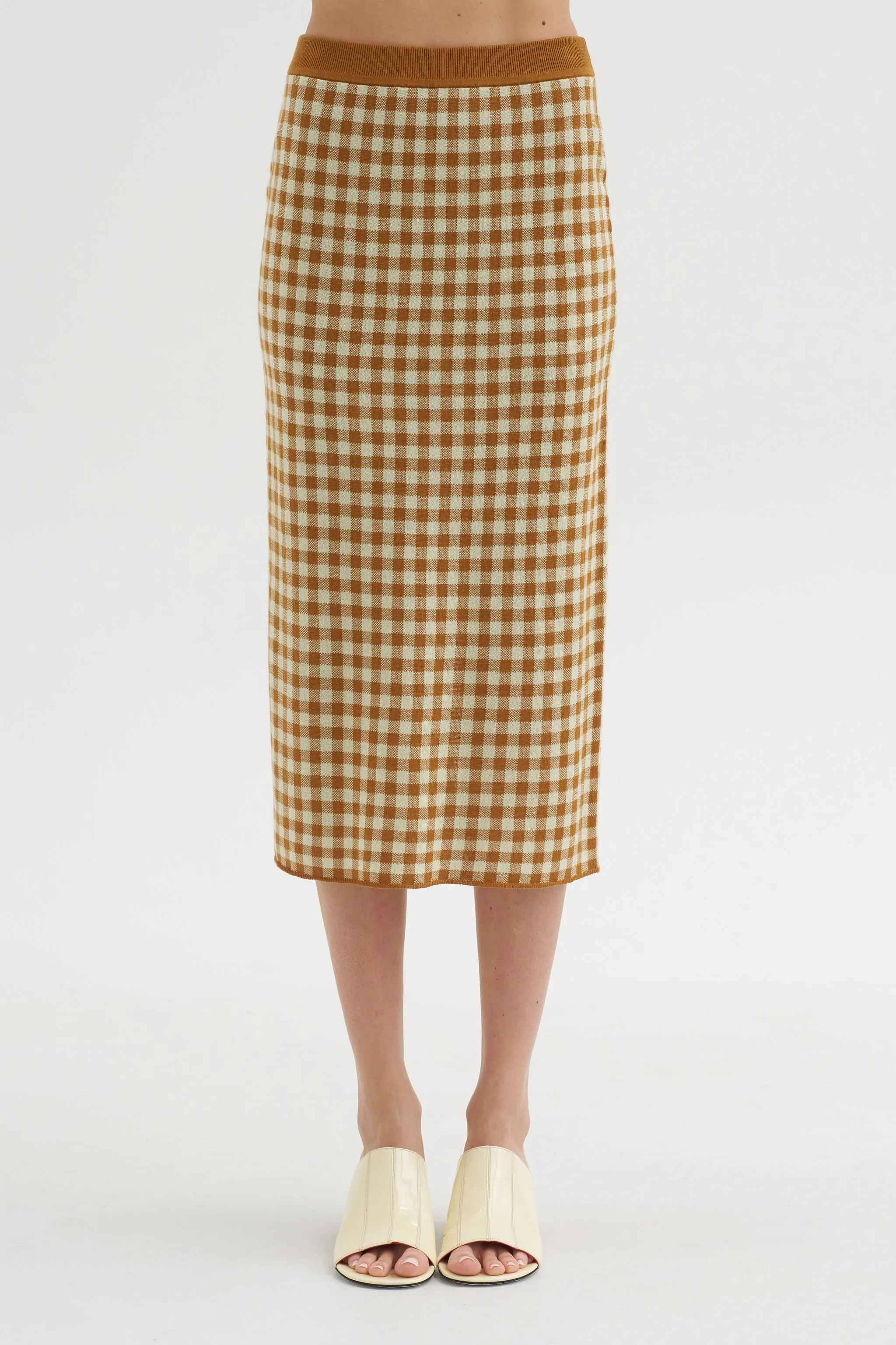 Gingham Long Skirt sold by Kick Pleat product image thumbnail 3