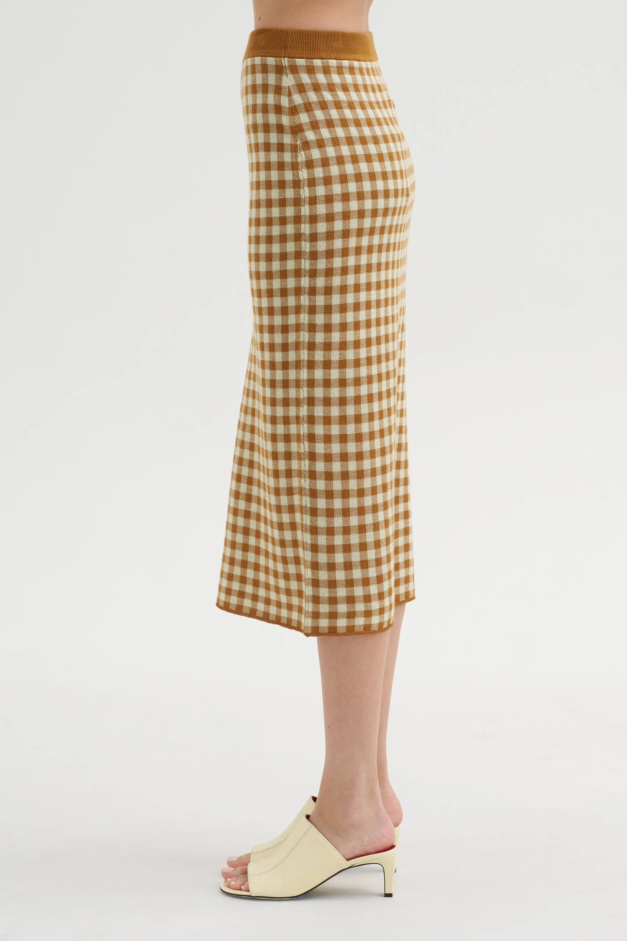 Gingham Long Skirt sold by Kick Pleat product image thumbnail 4