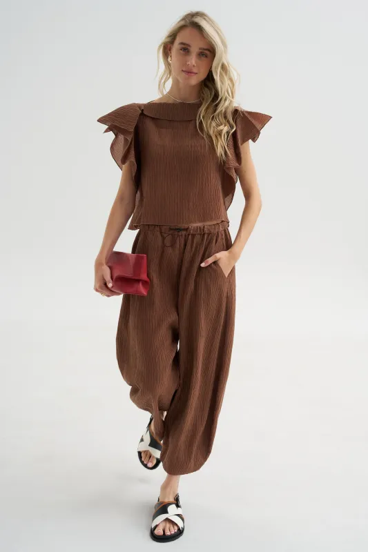 Ashbolt Pant, Brown made by Rachel Comey