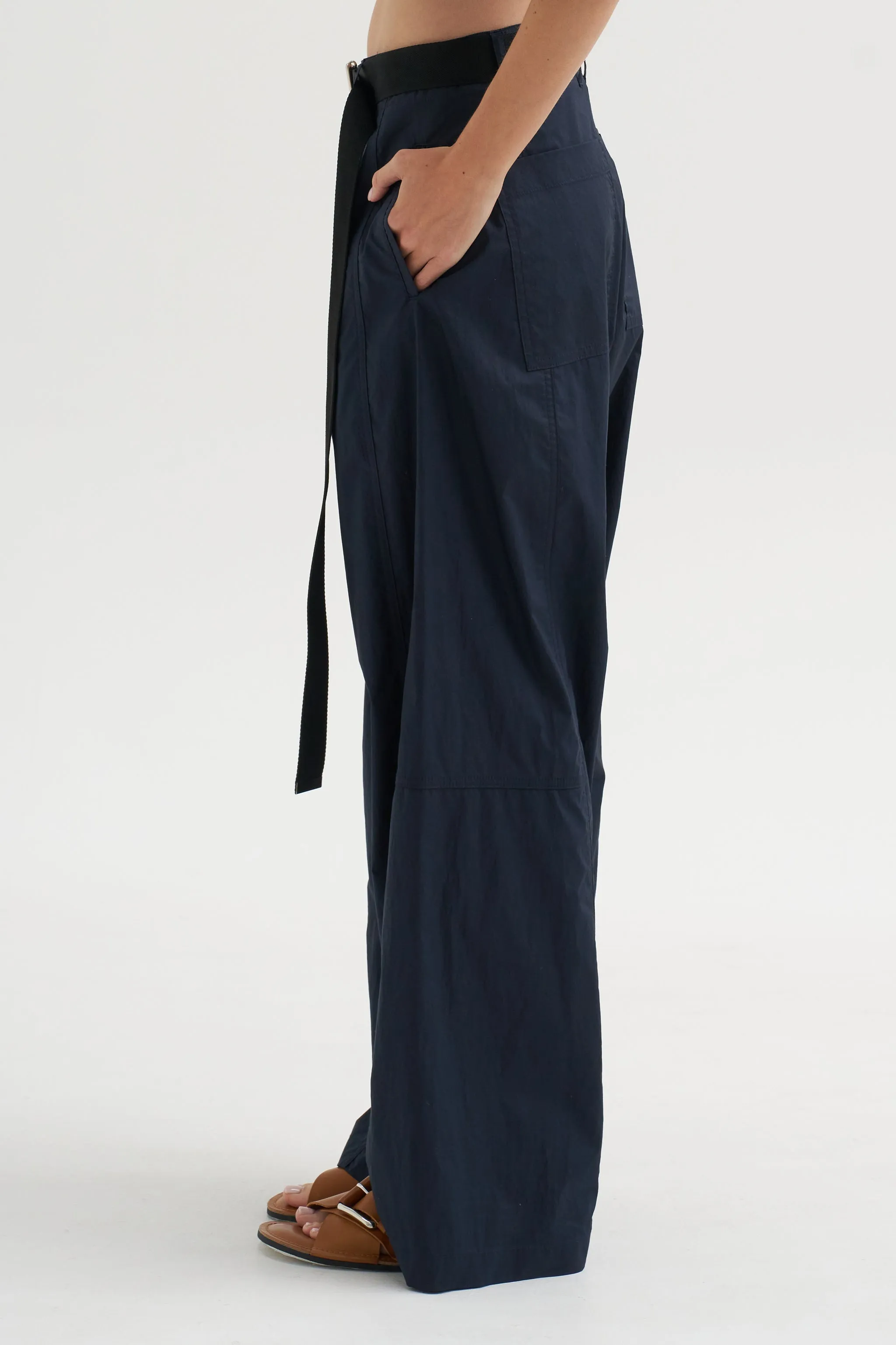 Wide Leg Trousers, Blue-Black sold by Kick Pleat product image thumbnail 3